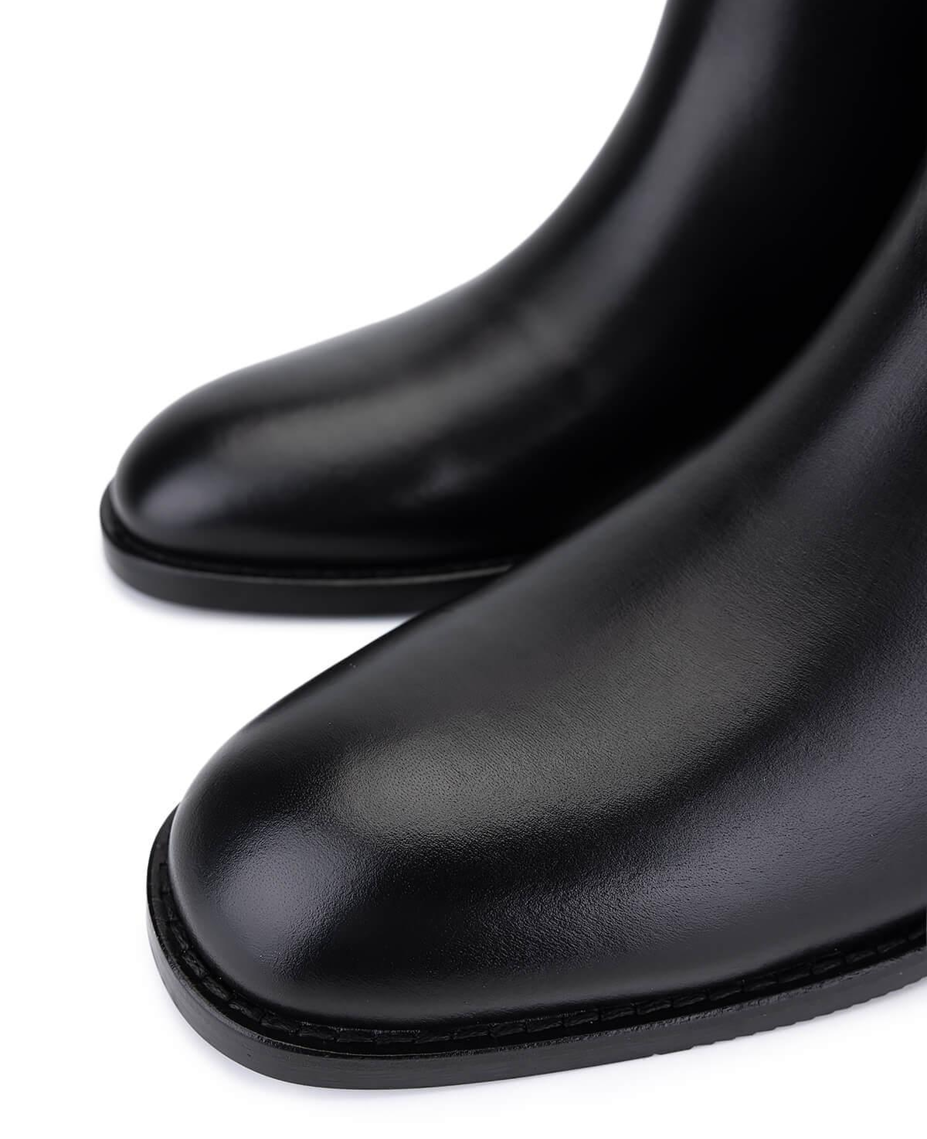 Tamer Tanca Kadın Hakiki Deri Siyah Klasik Çizme