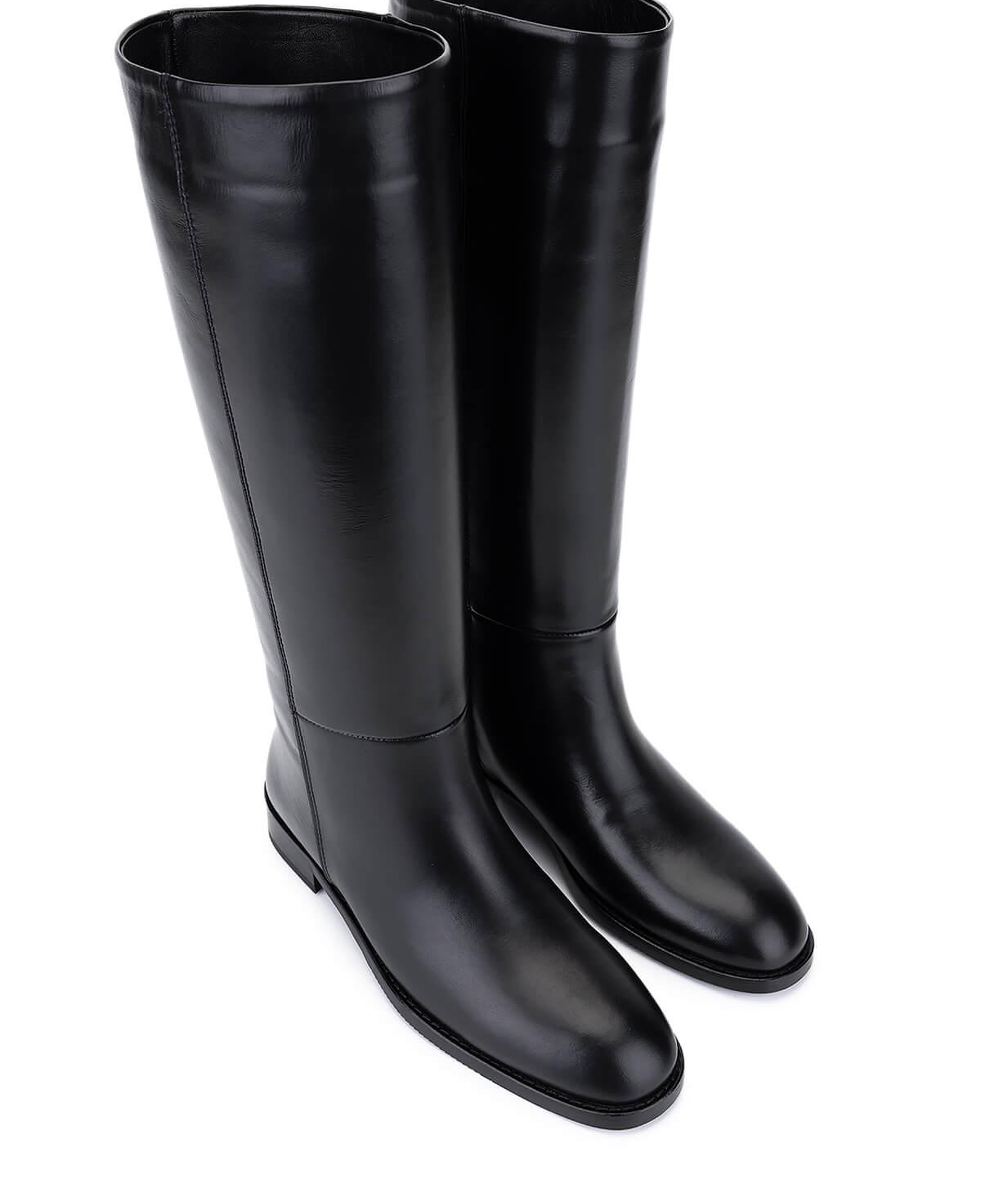 Tamer Tanca Kadın Hakiki Deri Siyah Klasik Çizme