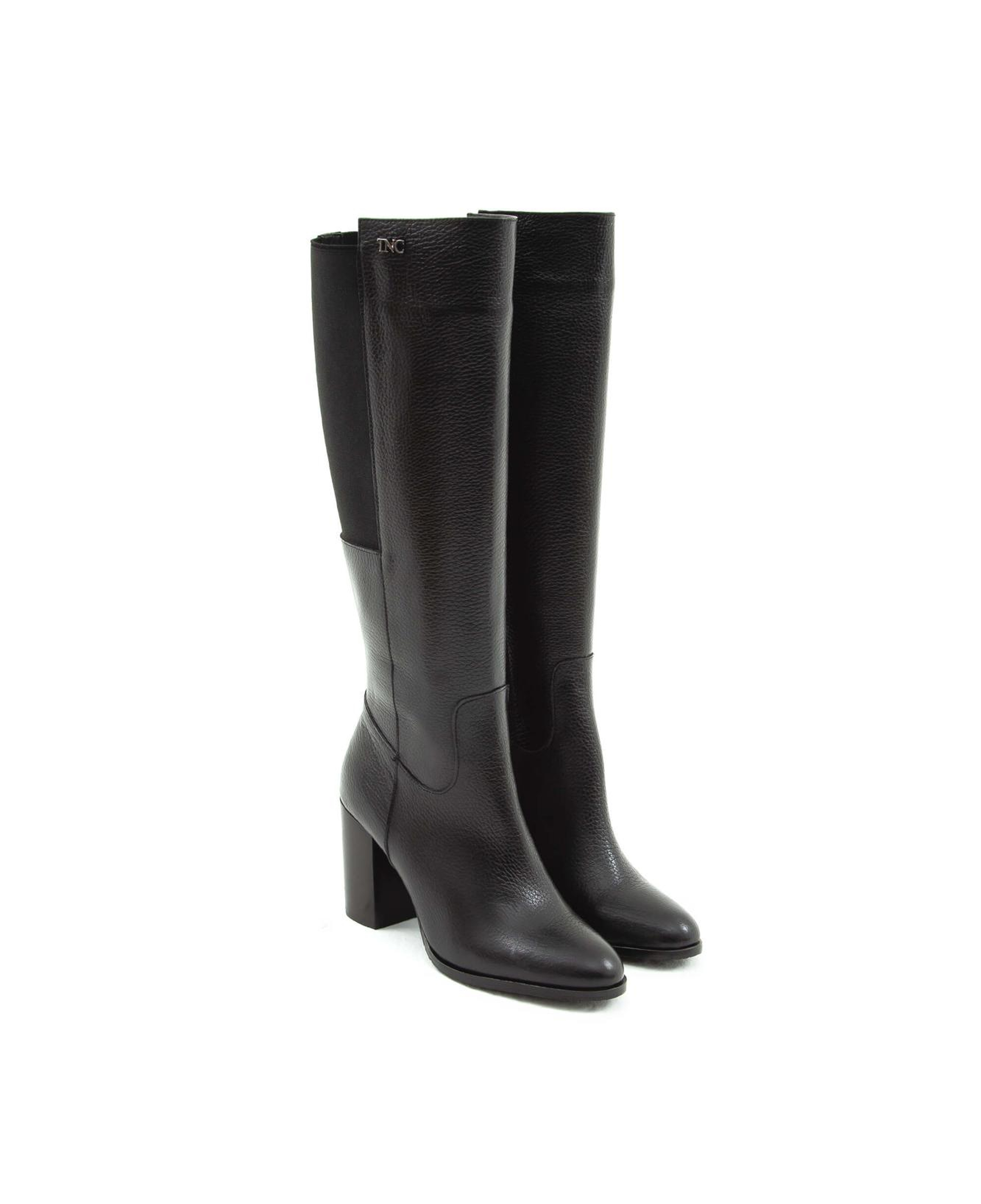 Tamer Tanca Kadın Hakiki Deri Siyah Klasik Çizme