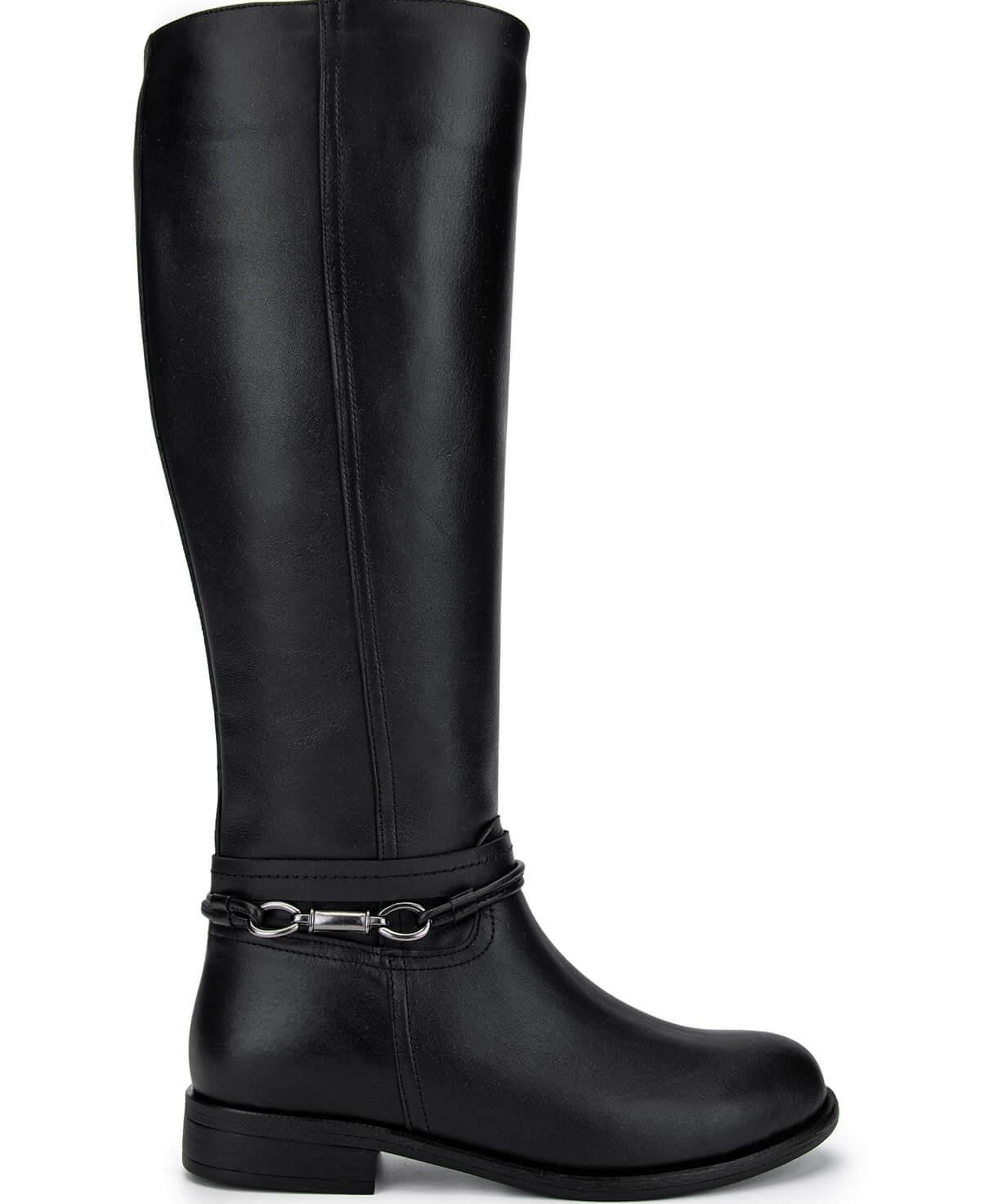 Tamer Tanca Kadın Hakiki Deri Siyah Deri Klasik Çizme