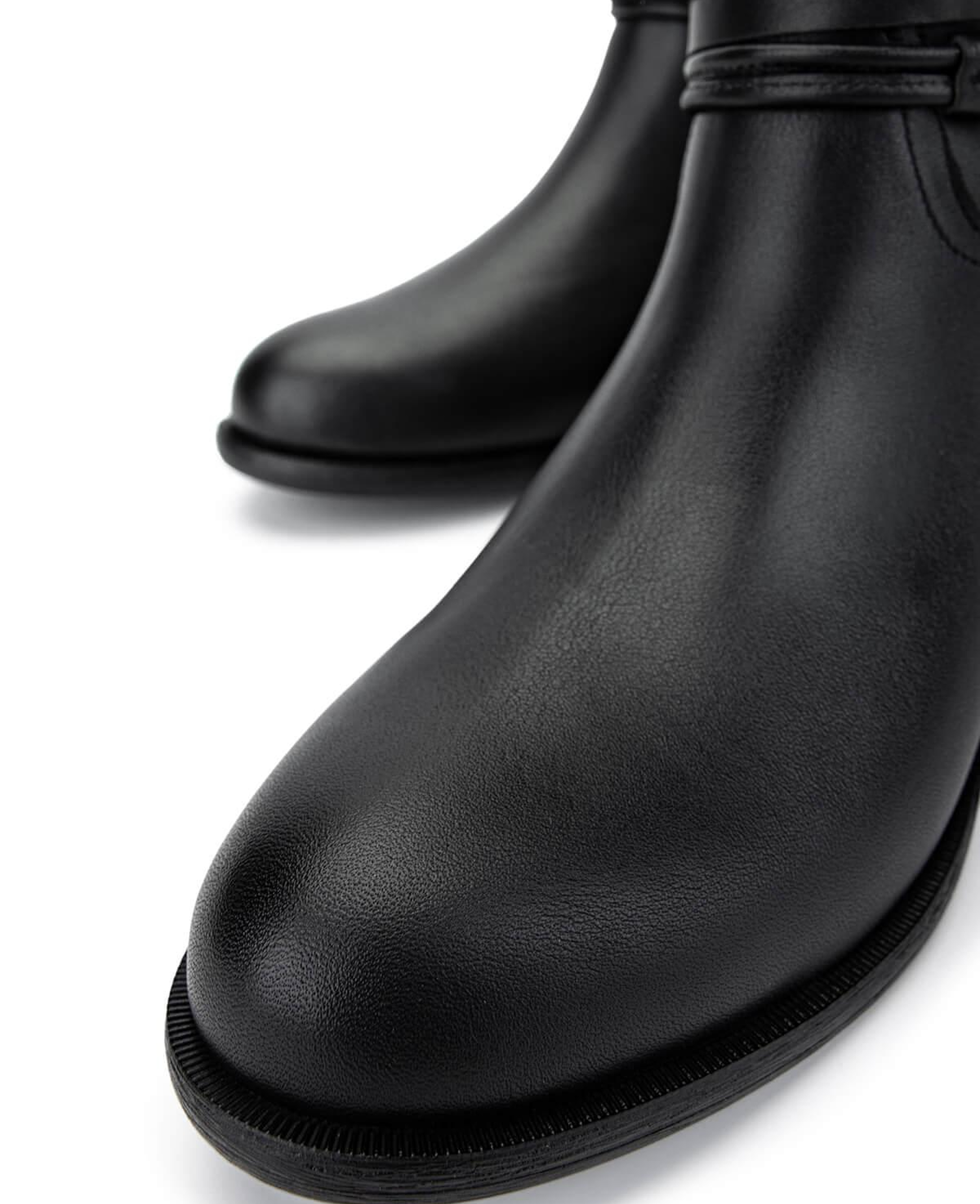 Tamer Tanca Kadın Hakiki Deri Siyah Deri Klasik Çizme