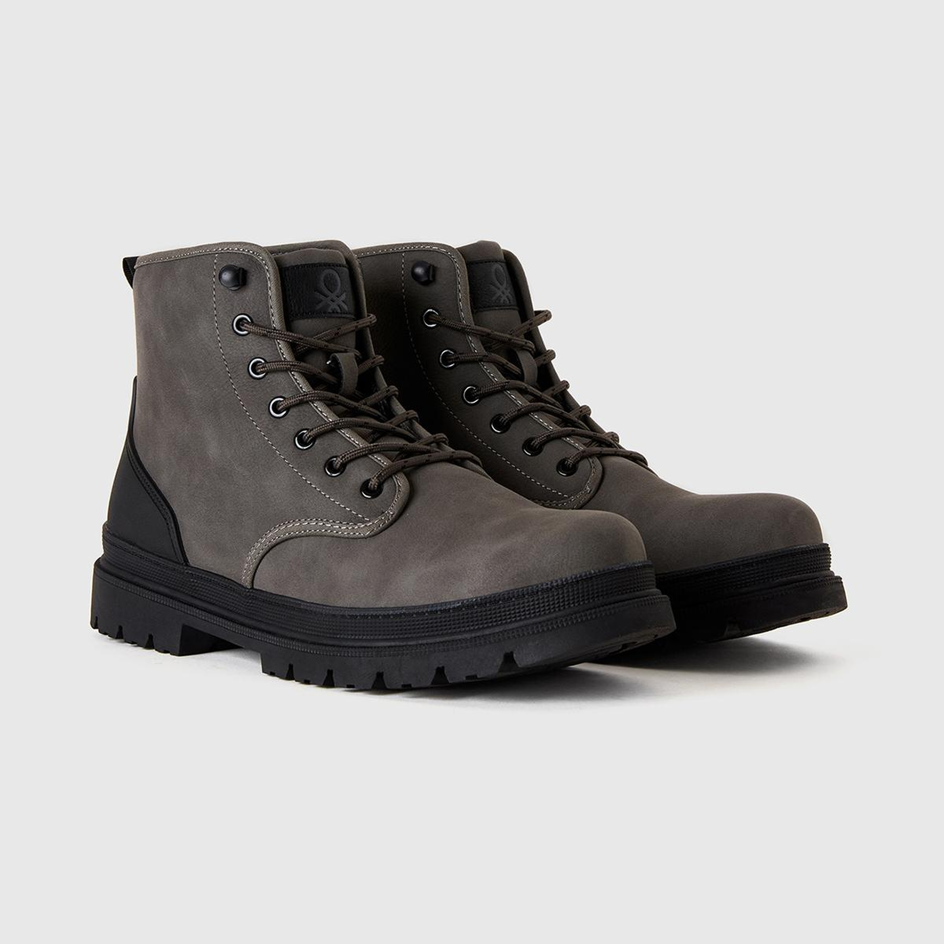 Erkek Siyah Bağcıklı Suni Deri Bot