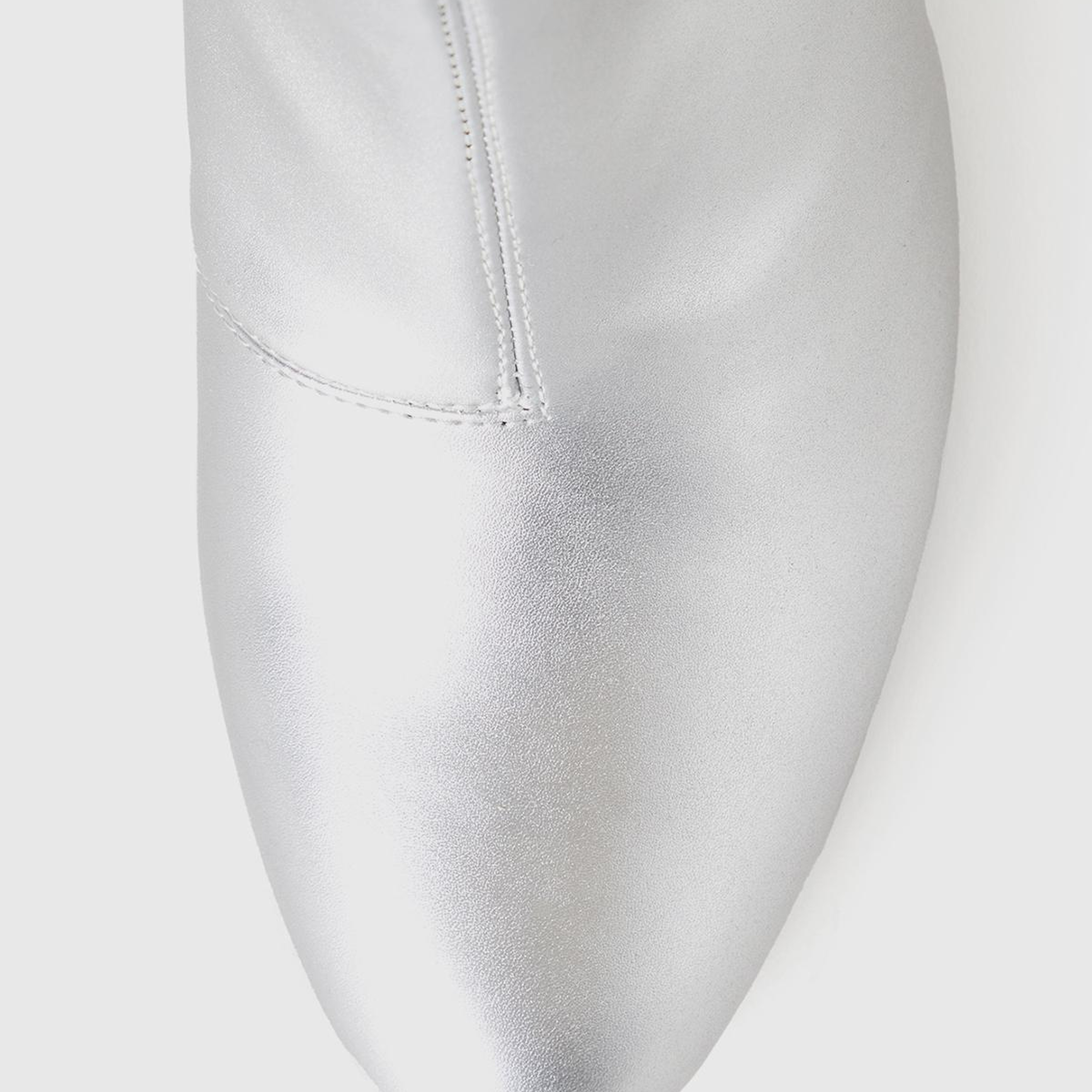 Kadın Gümüş Sivri Burun Topuklu Bot