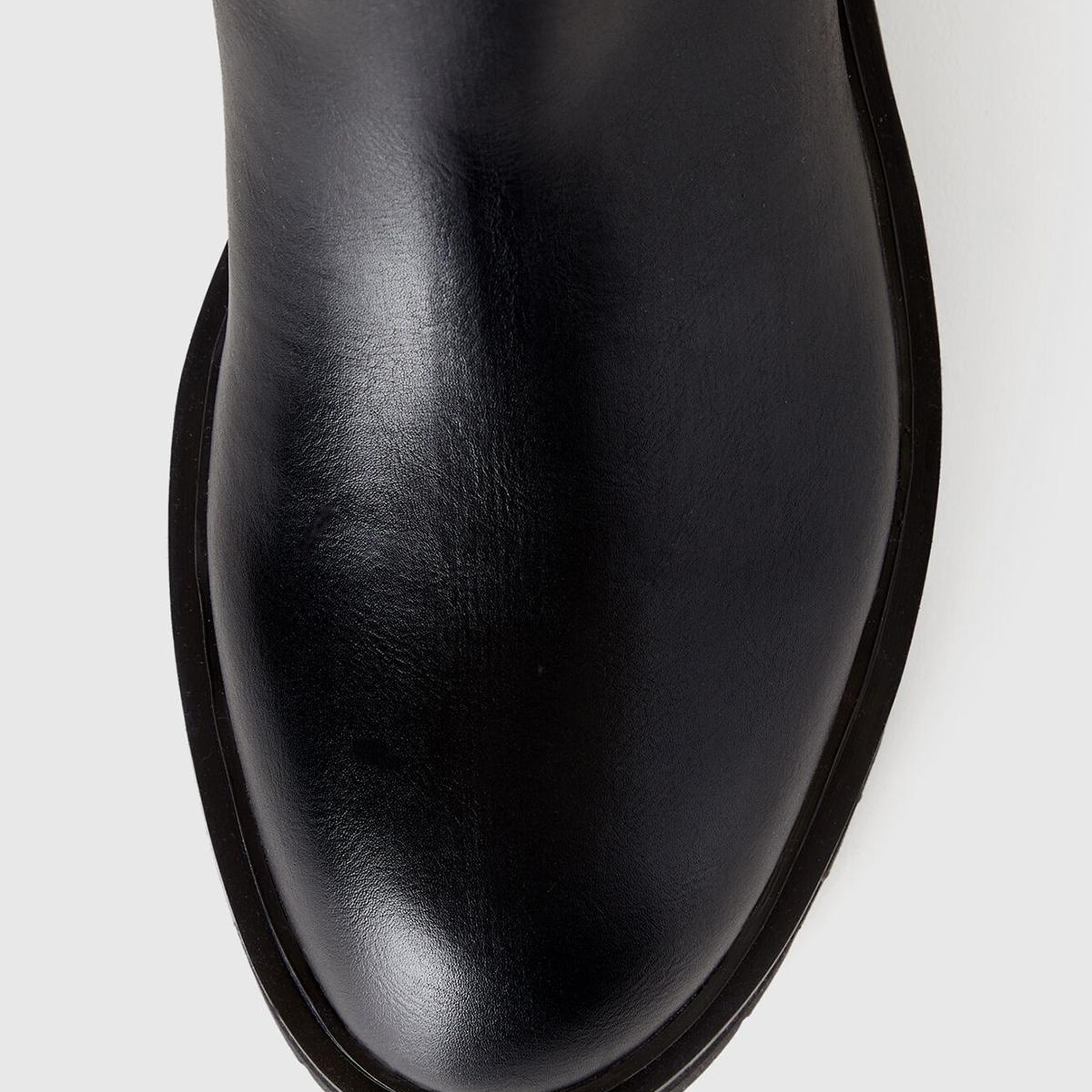 Kadın Siyah Suni Deri Uzun Bot