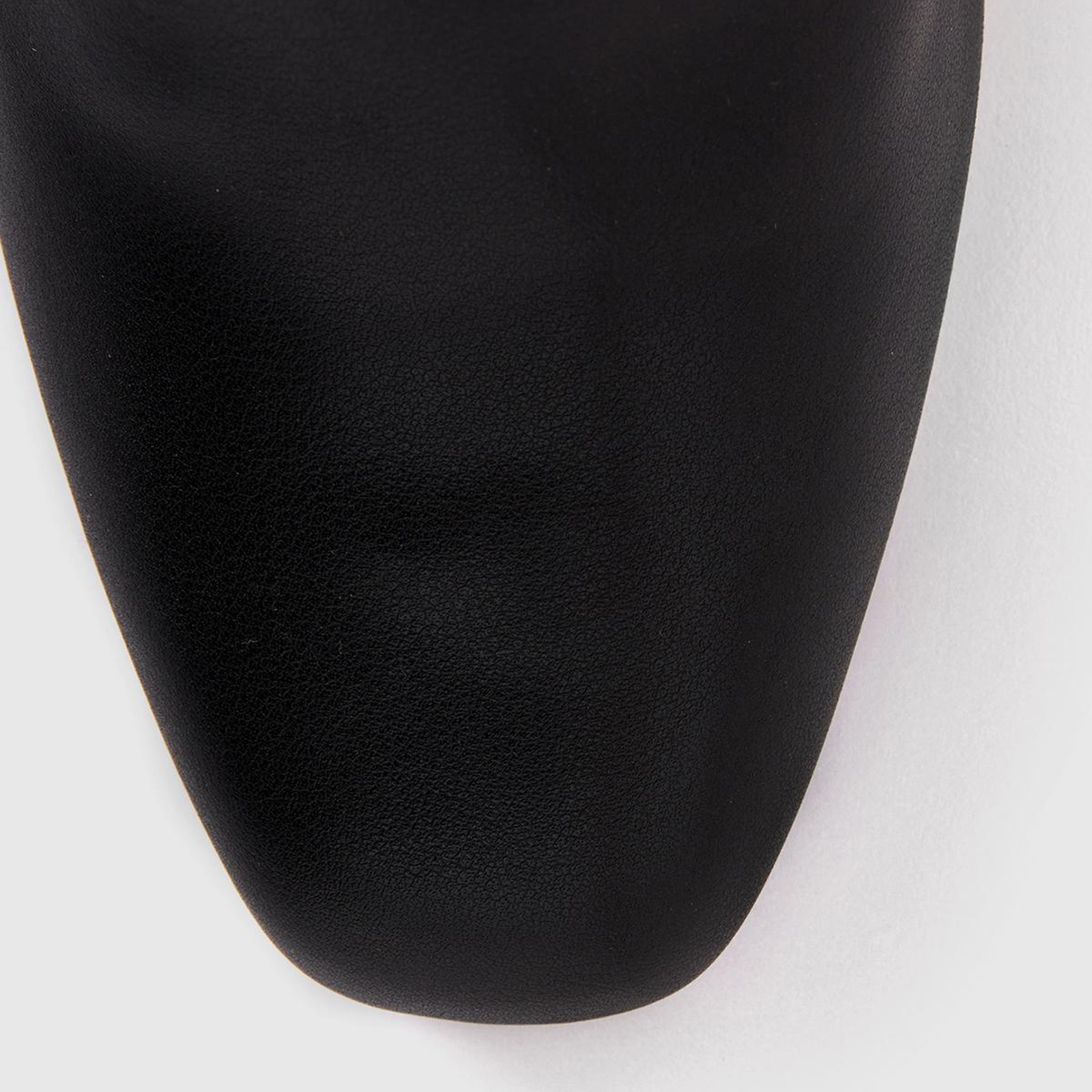 Kadın Siyah Suni Deri Uzun Çizme