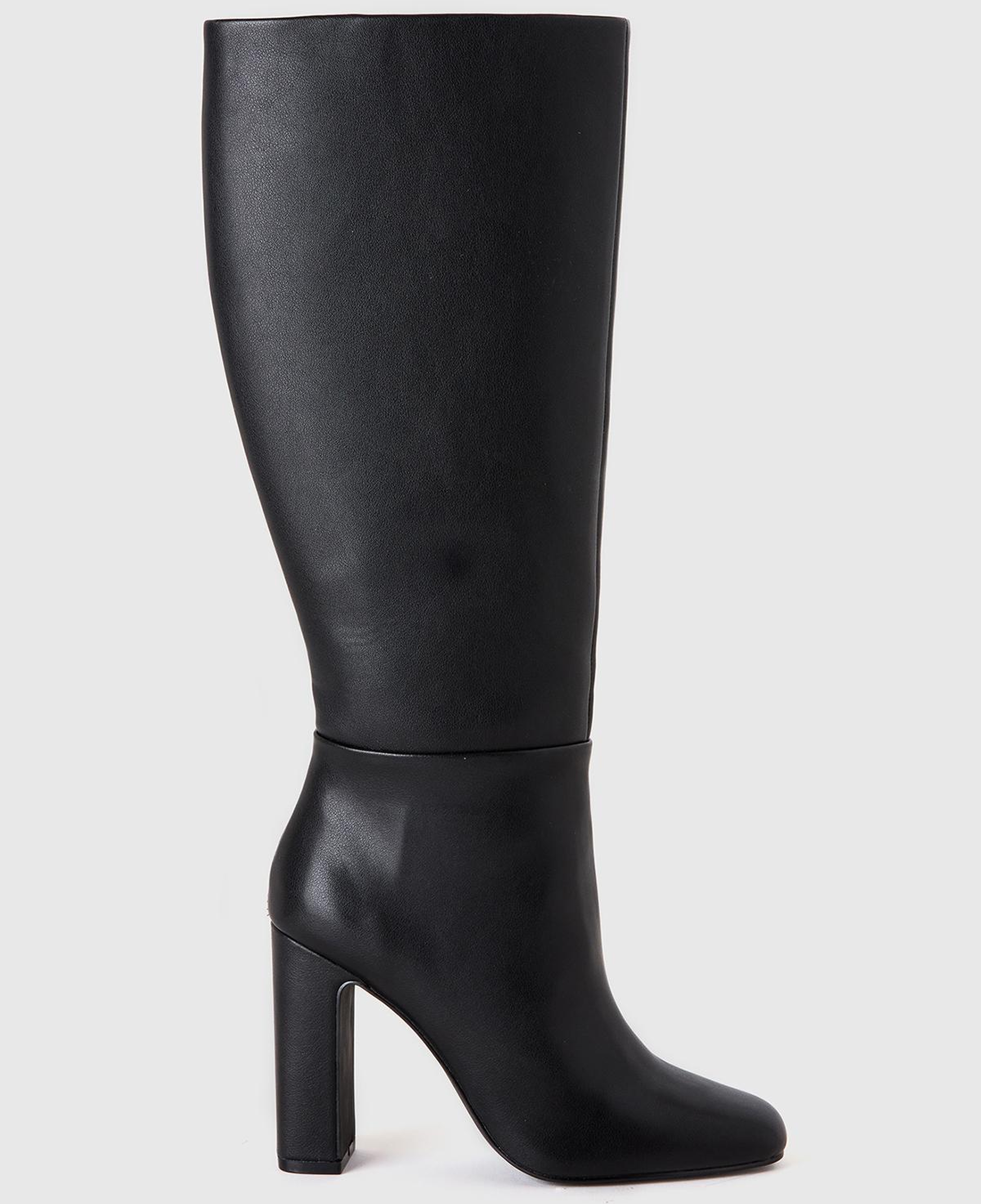 Kadın Siyah Suni Deri Uzun Çizme