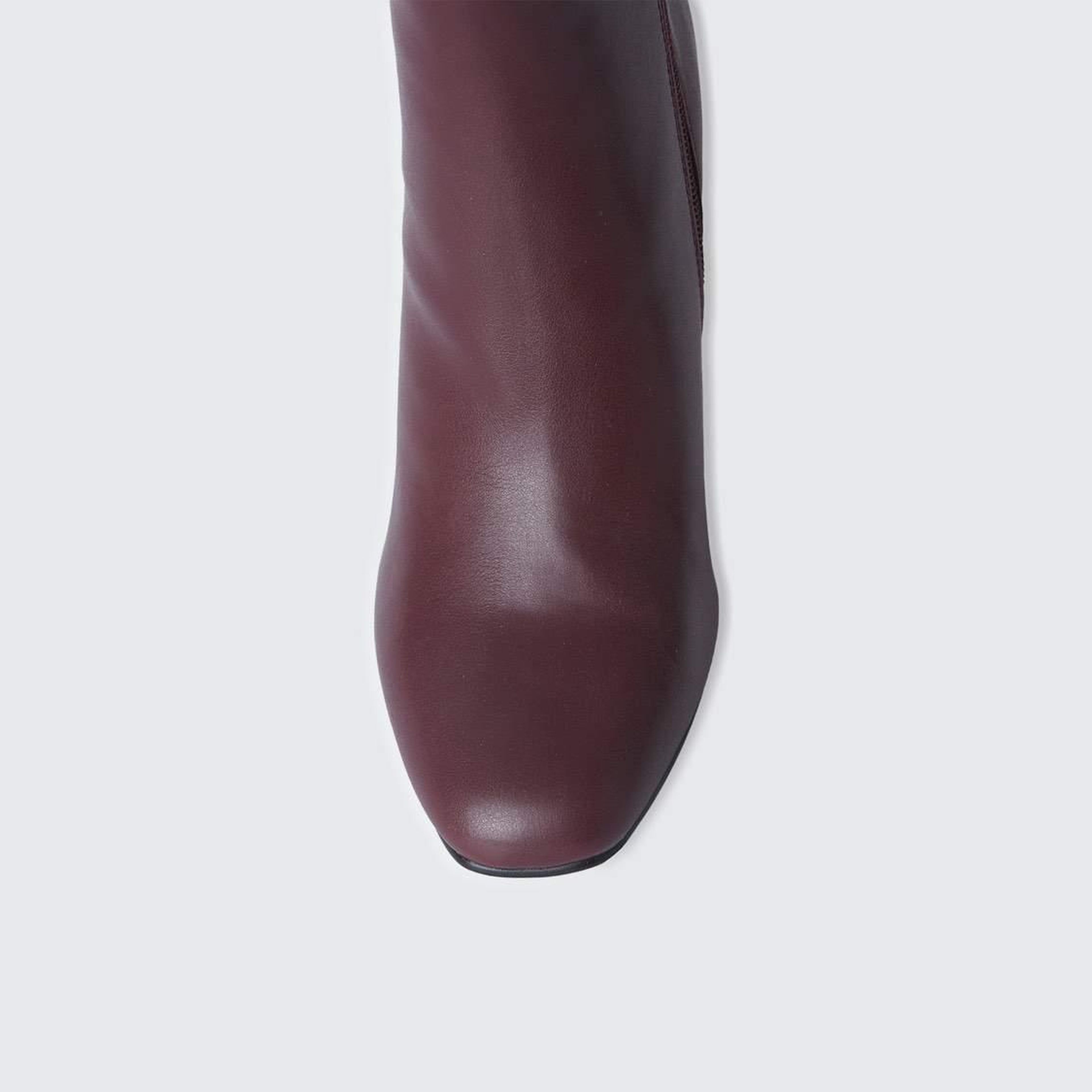 Kadın Bordo Suni Deri Uzun Çizme
