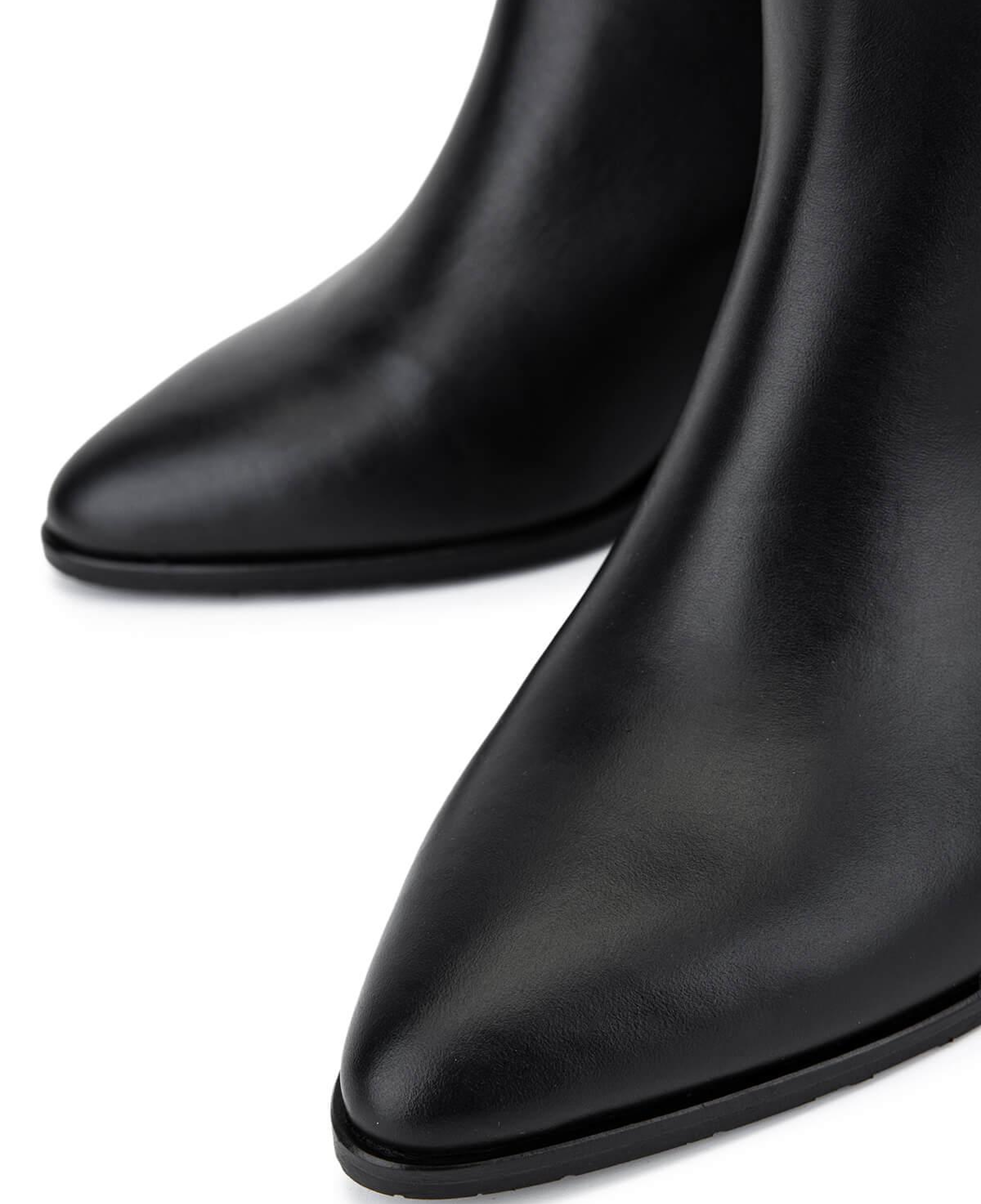 Tamer Tanca Kadın Hakiki Deri Siyah Topuklu Çizme