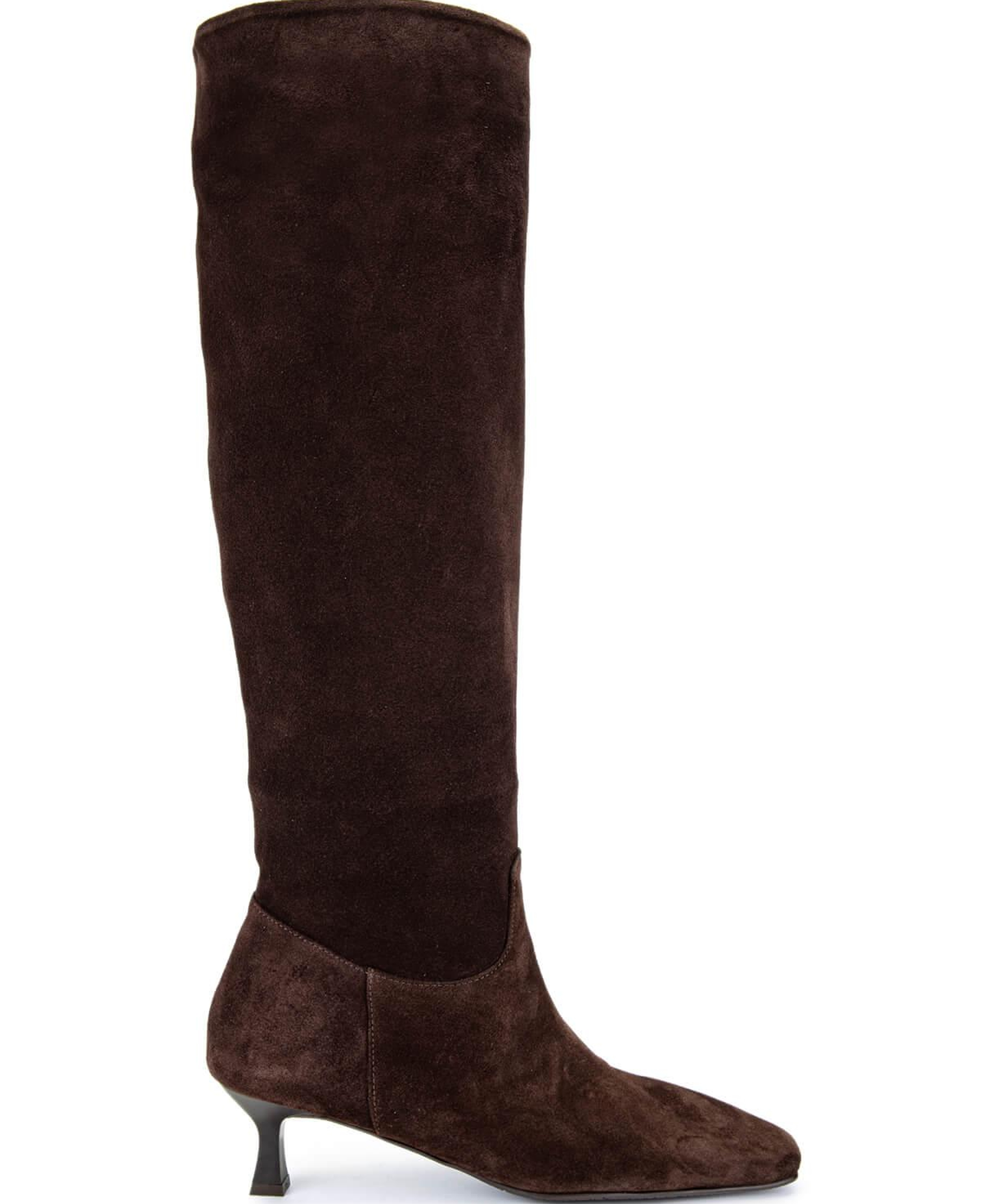 Tamer Tanca Kadın Hakiki Deri Kahverengi Süet Topuklu Çizme