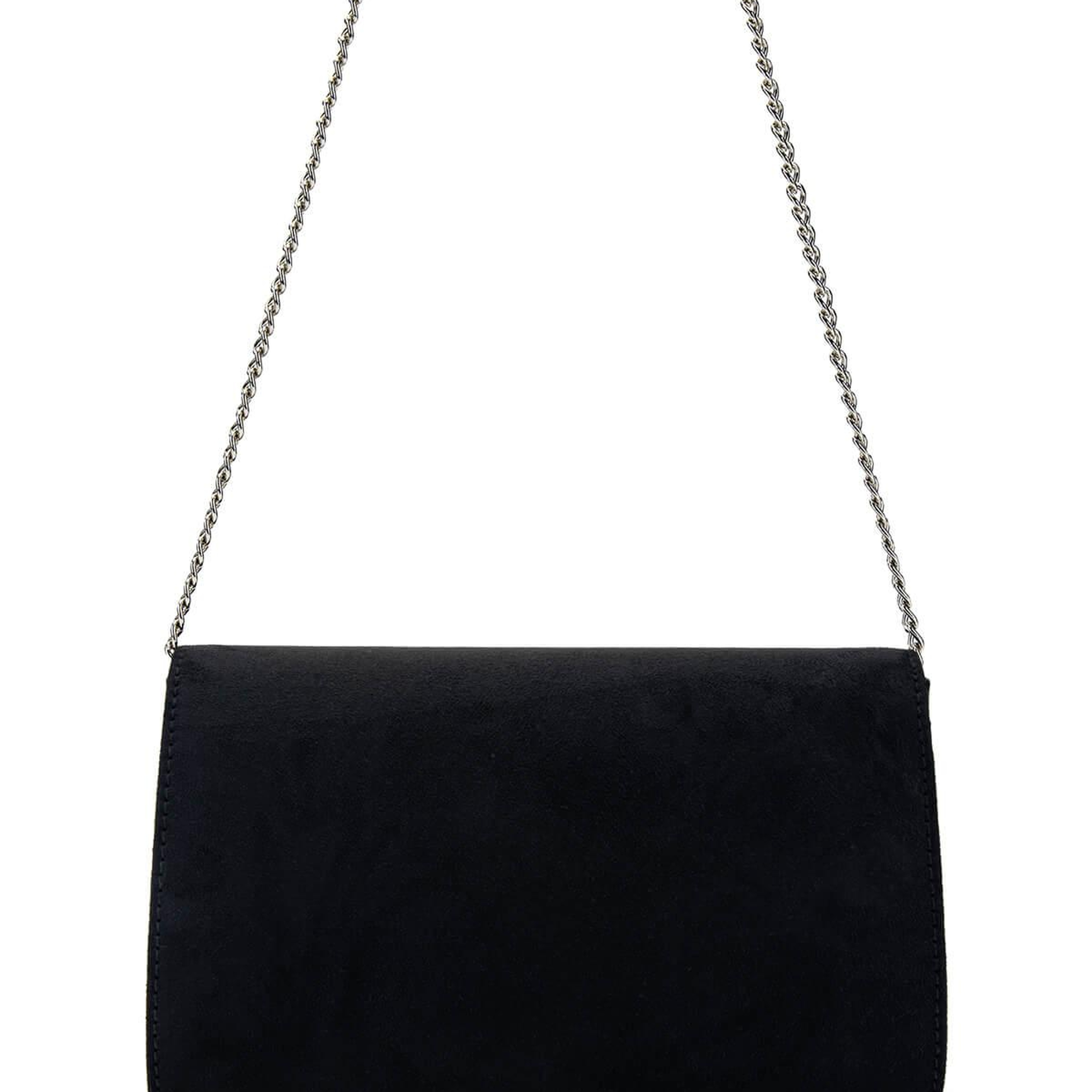 Tamer Tanca Kadın Vegan Siyah Süet Omuz Çanta