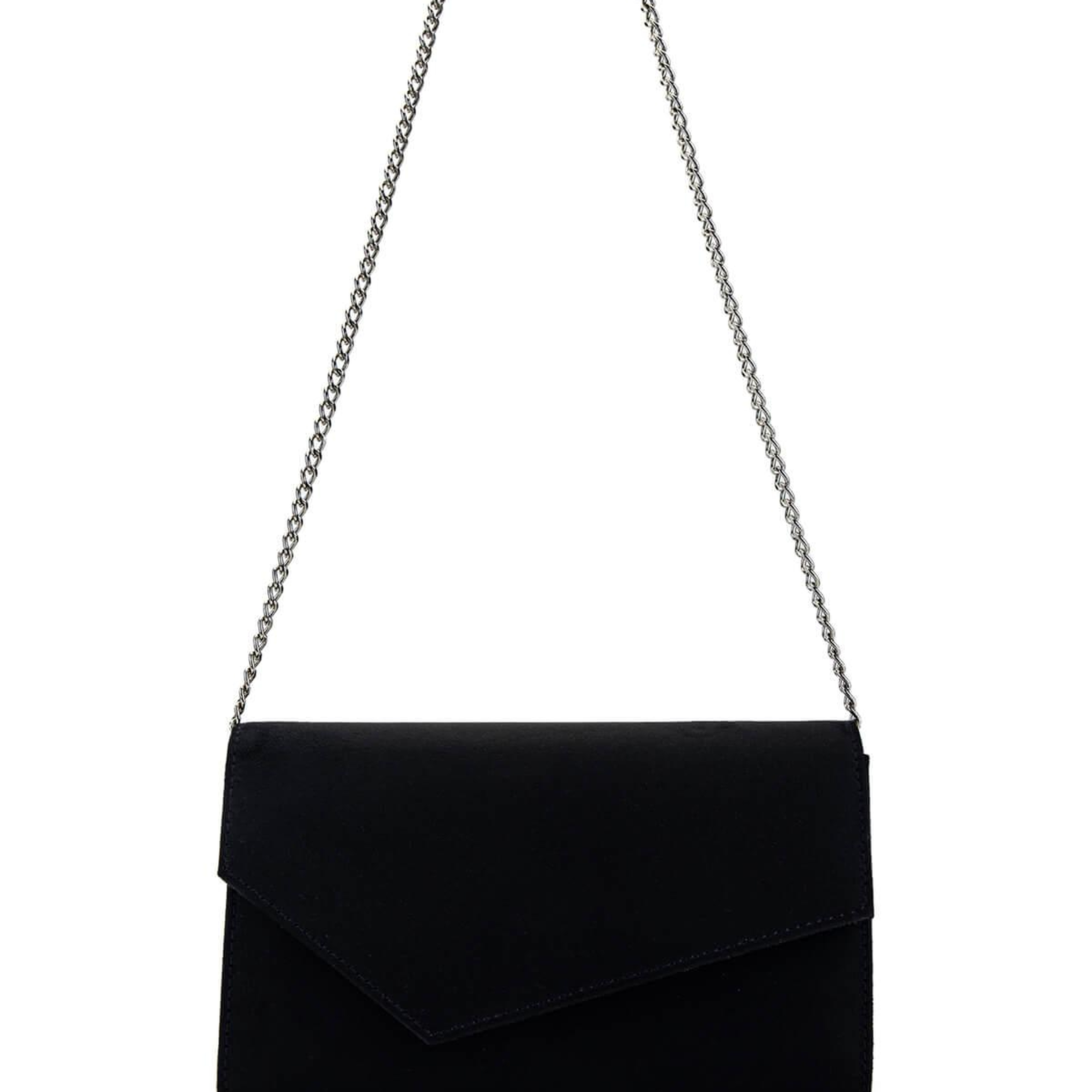 Tamer Tanca Kadın Vegan Siyah Süet Omuz Çanta