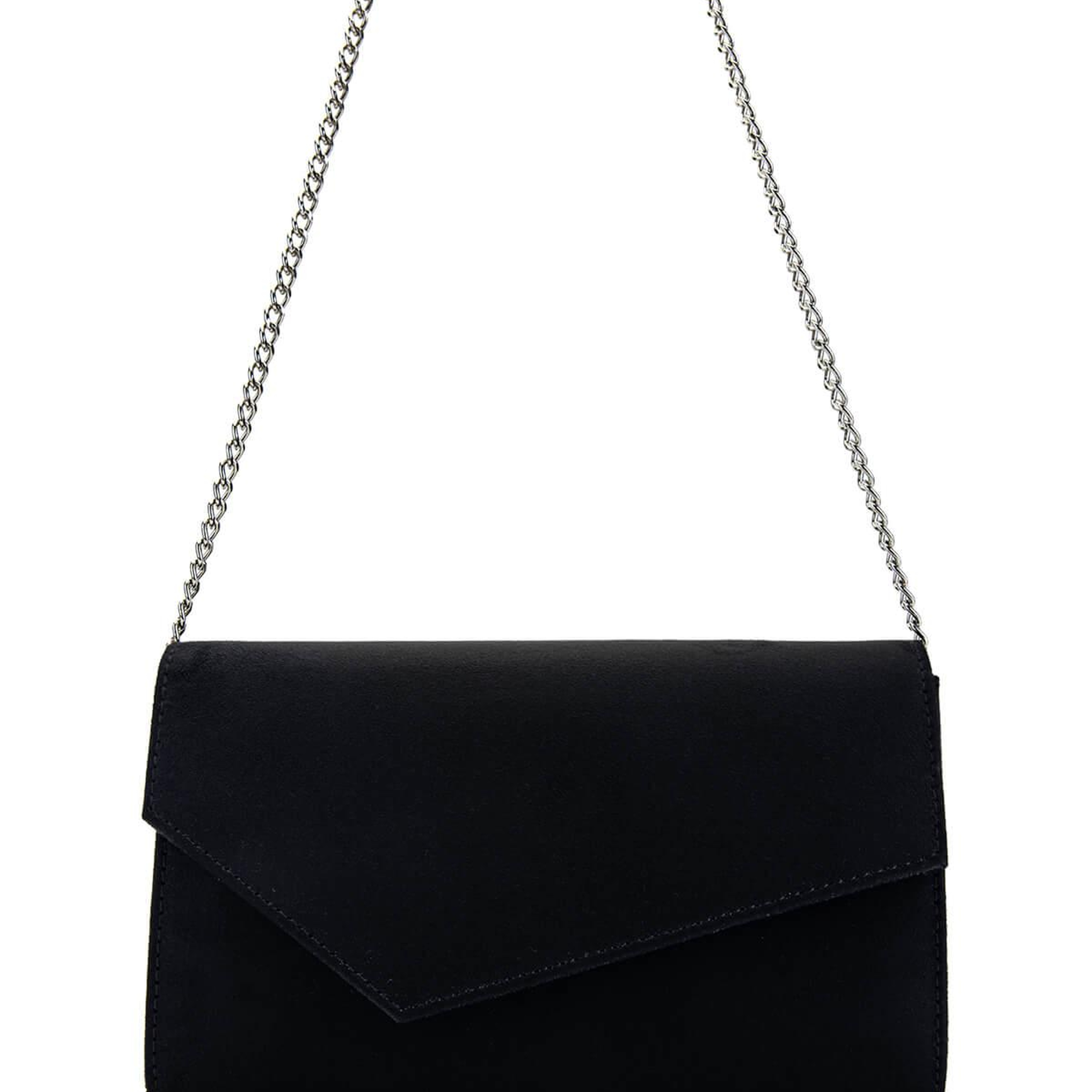 Tamer Tanca Kadın Vegan Siyah Süet Omuz Çanta