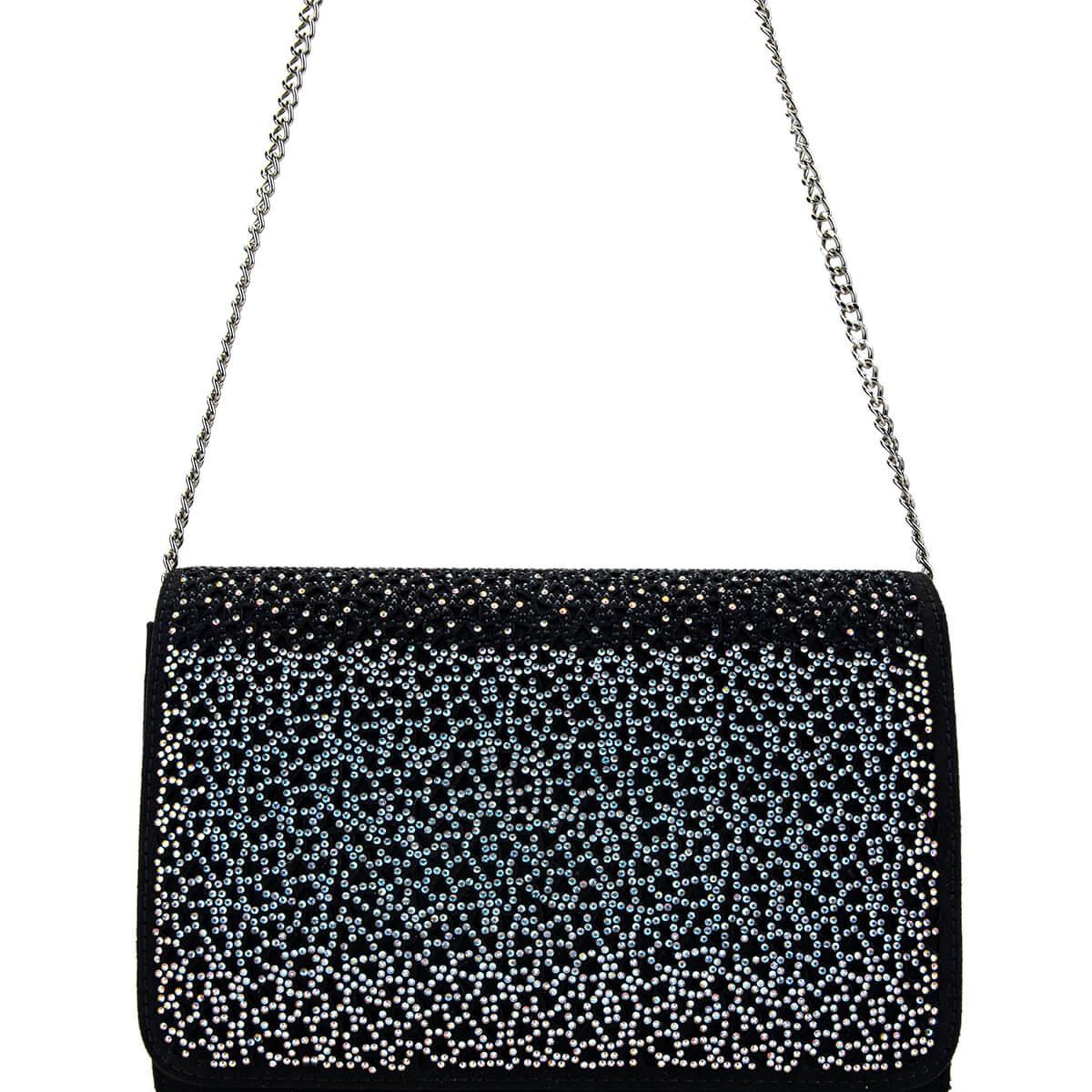 Tamer Tanca Kadın Vegan Siyah Süet Omuz Çanta