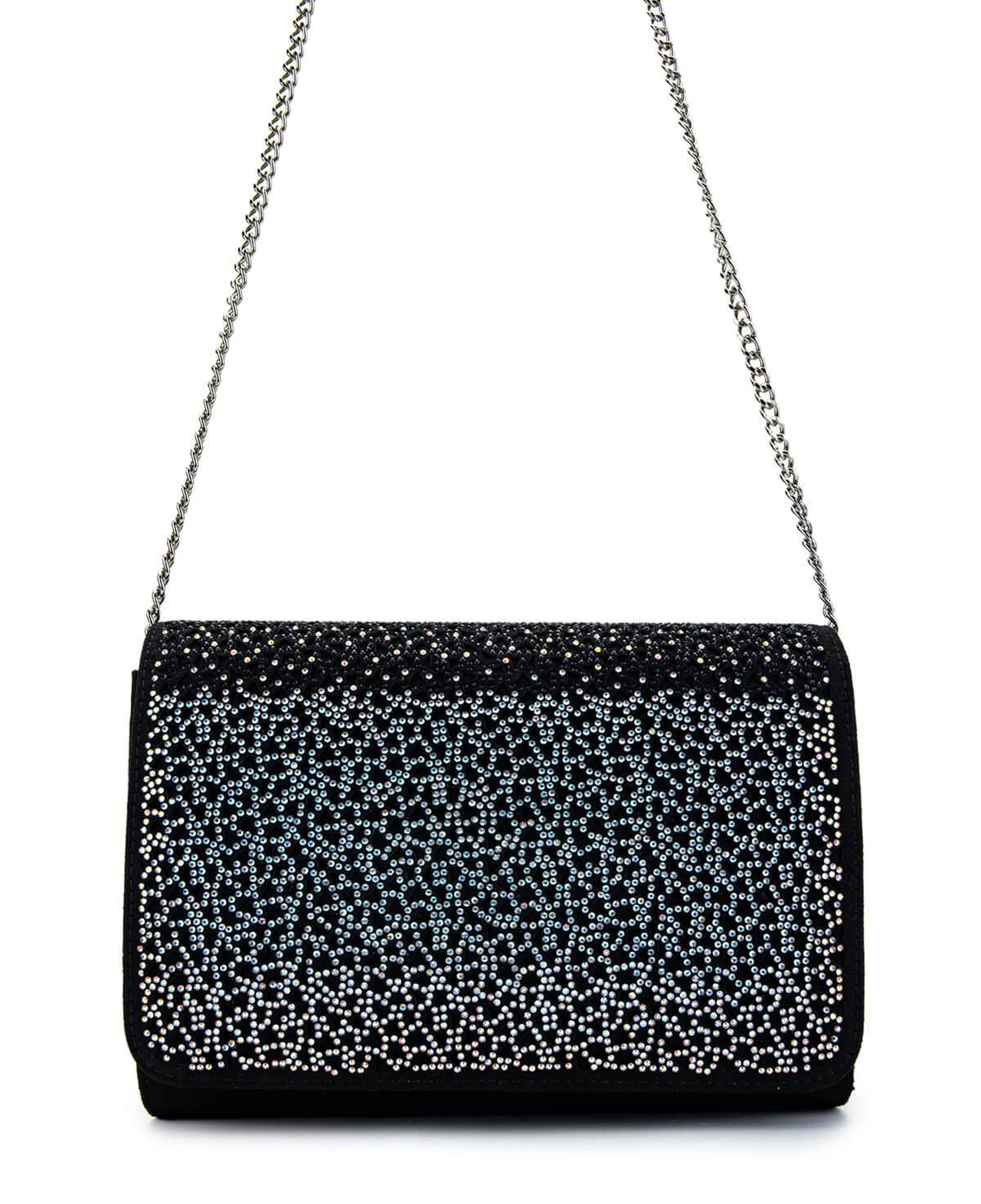 Tamer Tanca Kadın Vegan Siyah Süet Omuz Çanta