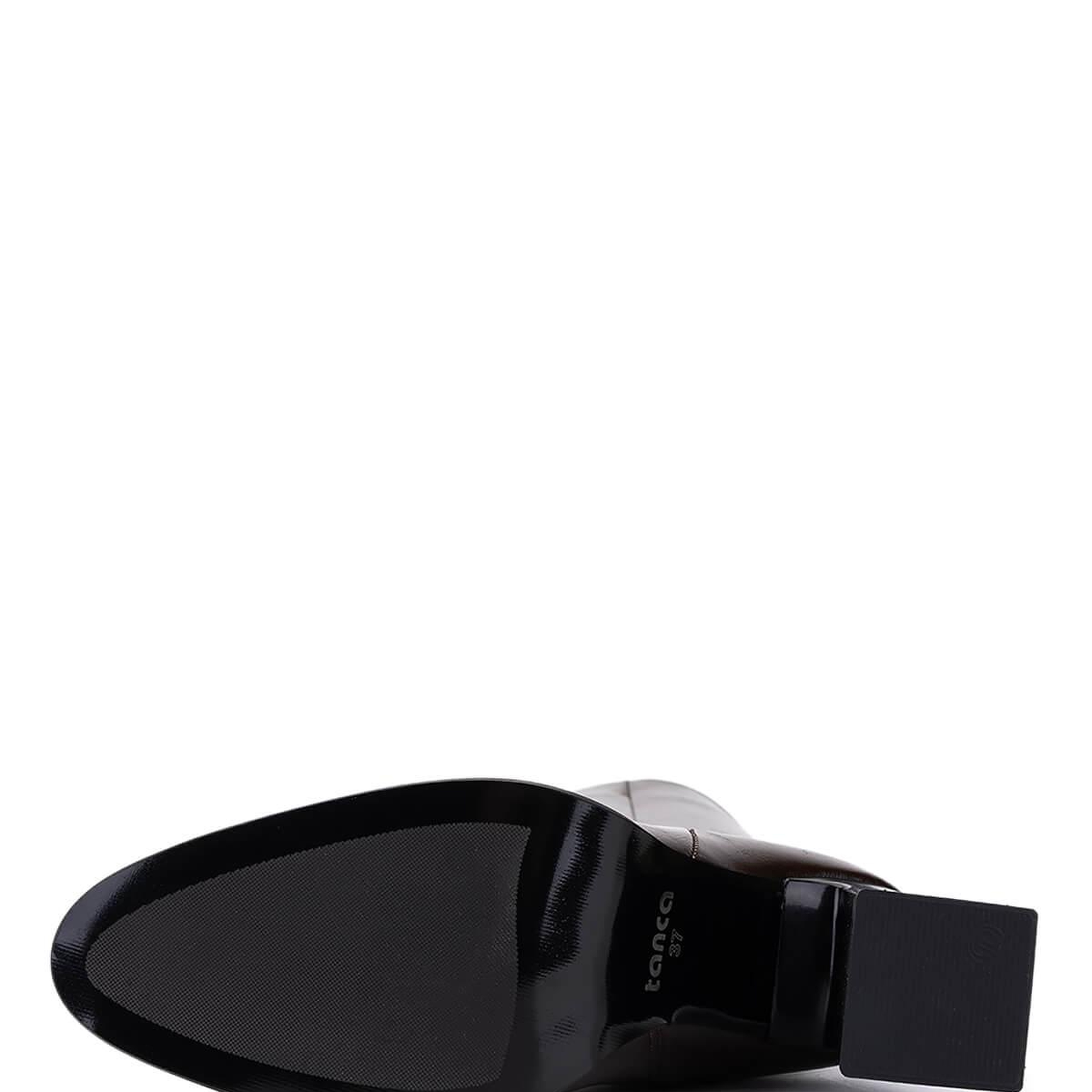 Tamer Tanca Kadın Suni Deri Kahverengi Topuklu Çizme