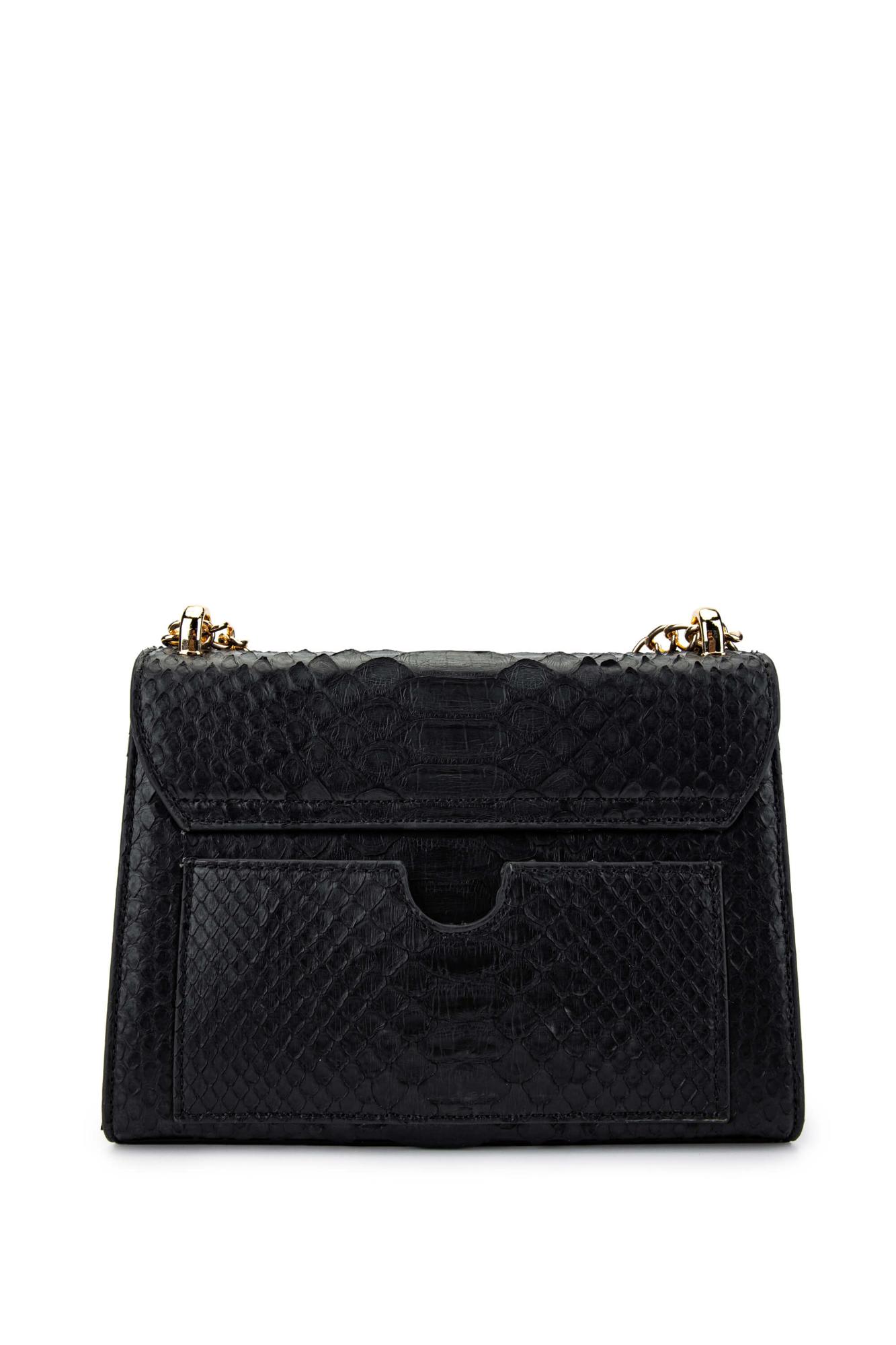 Tamer Tanca Kadın Hakiki Deri Siyah Omuz Çanta