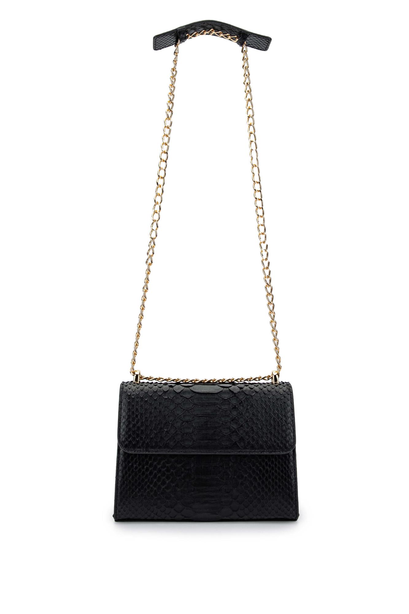 Tamer Tanca Kadın Hakiki Deri Siyah Omuz Çanta