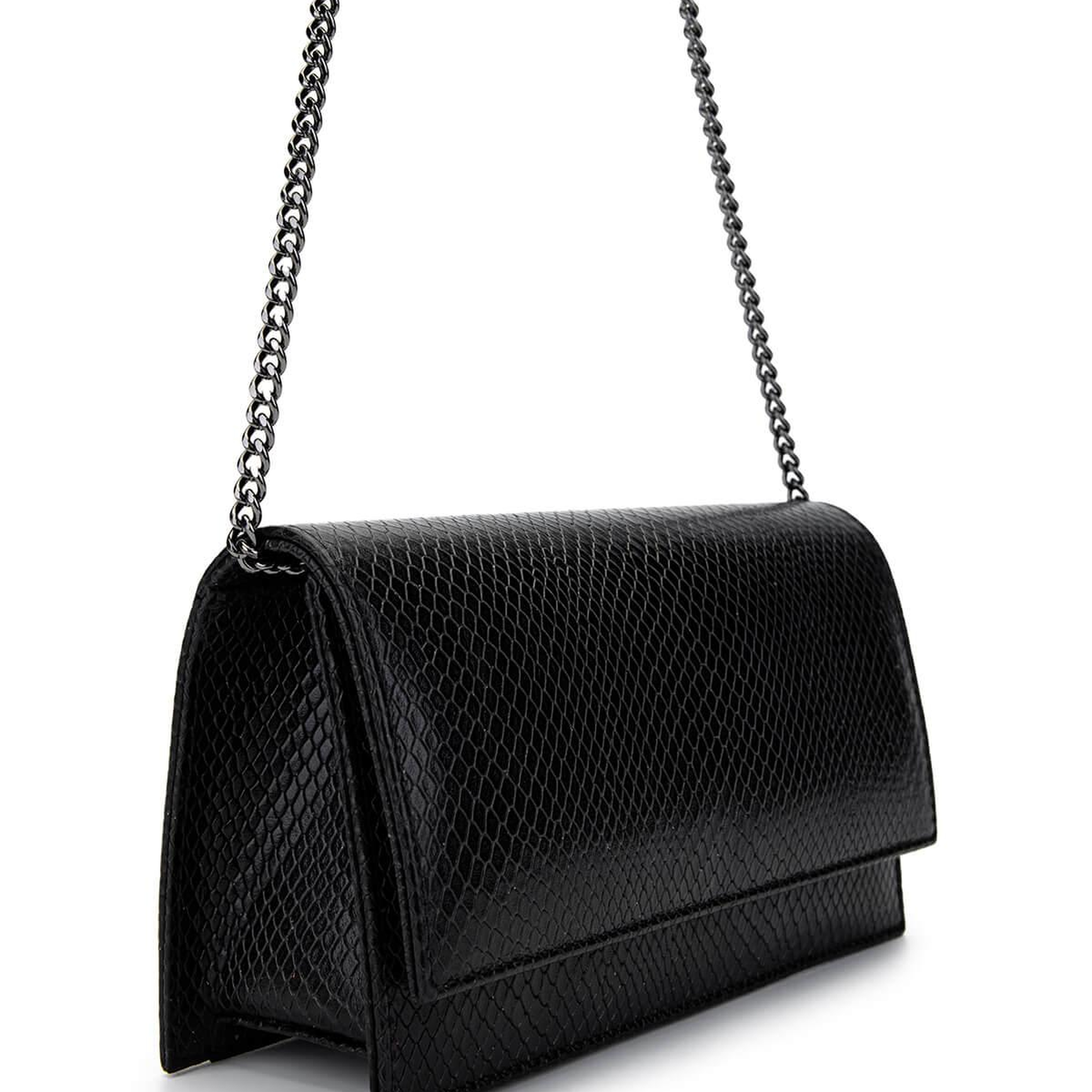 Tamer Tanca Kadın Hakiki Deri Siyah Omuz Çanta