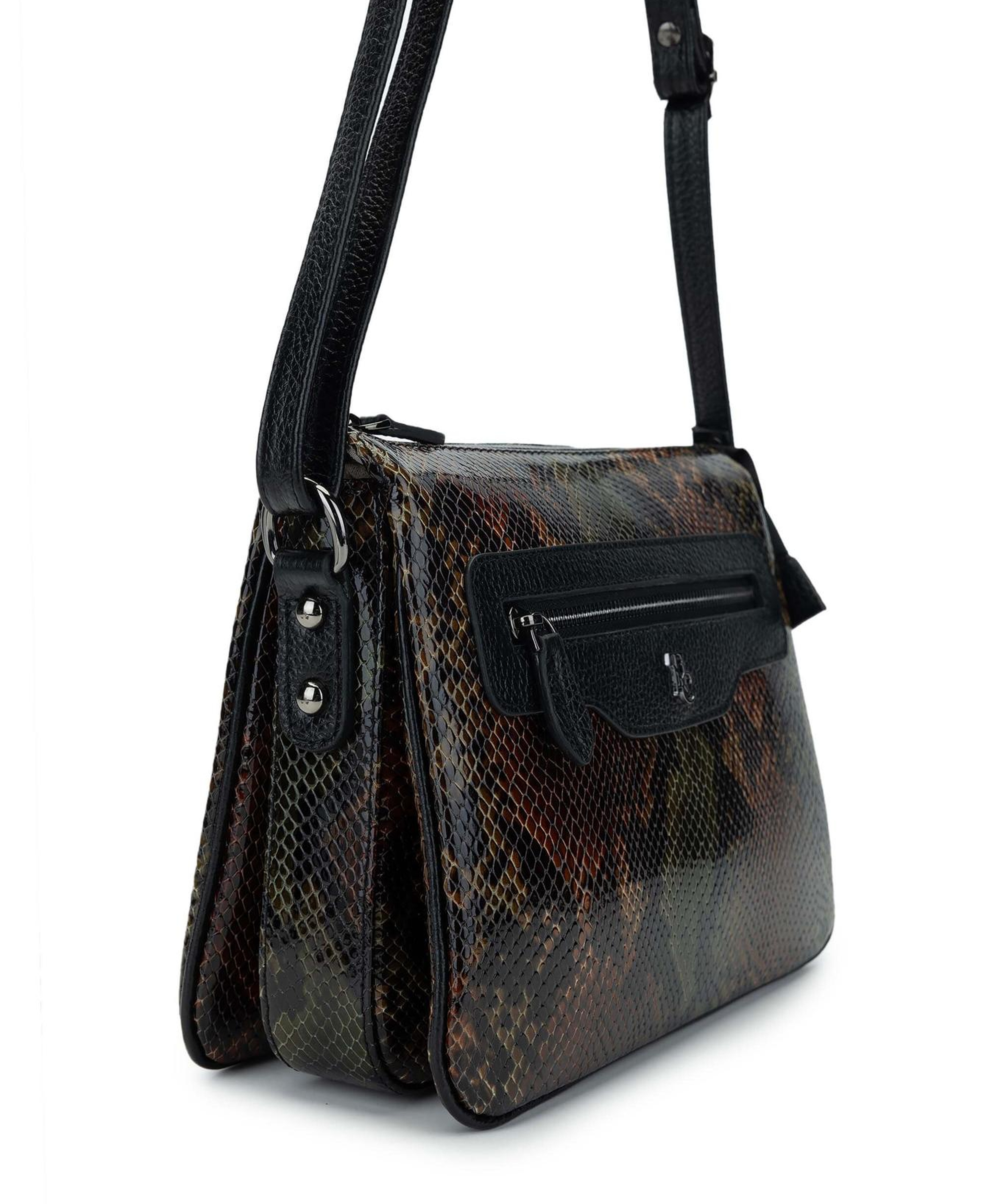 Tamer Tanca Kadın Hakiki Deri Yeşil Omuz Çanta