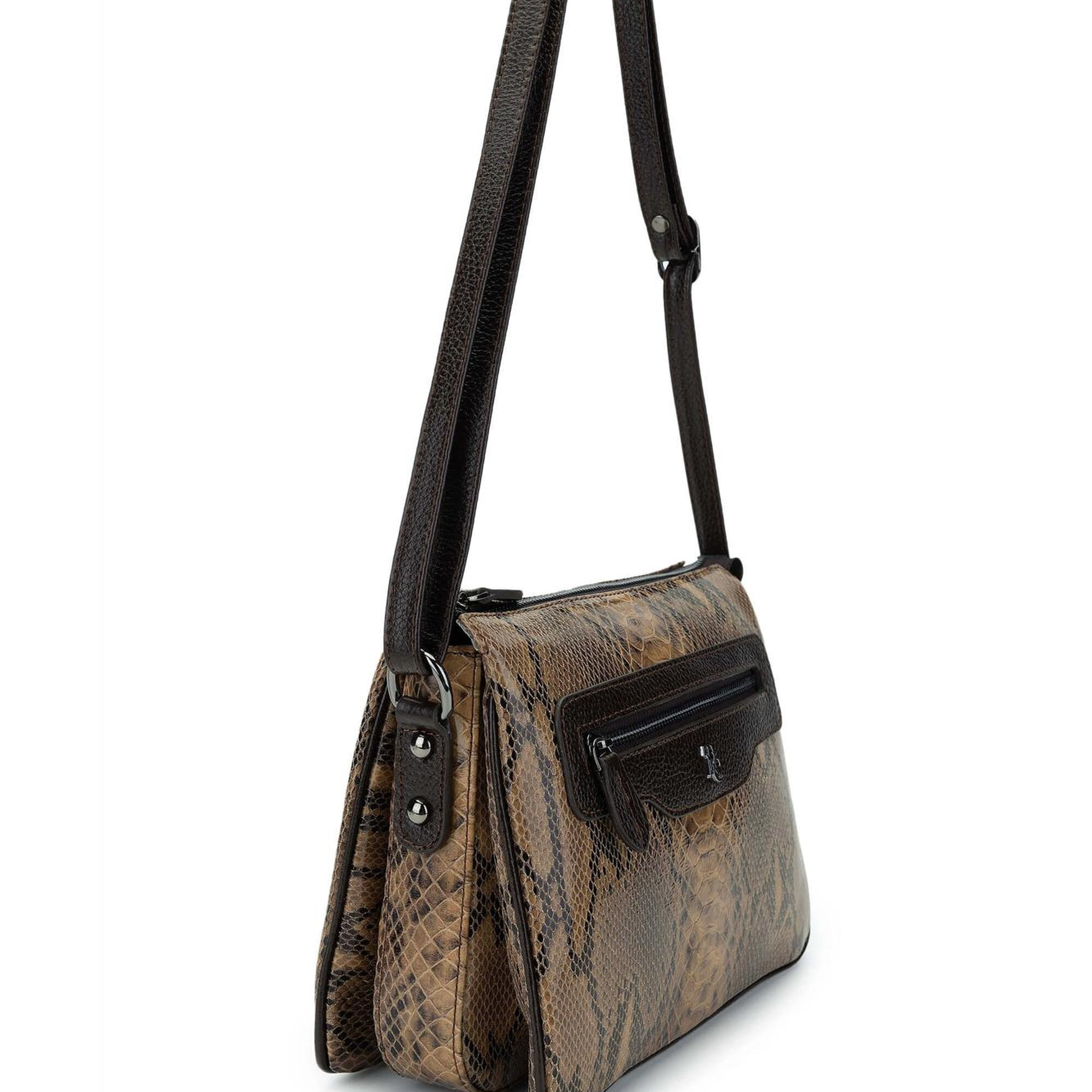 Tamer Tanca Kadın Hakiki Deri Kahverengi Omuz Çanta