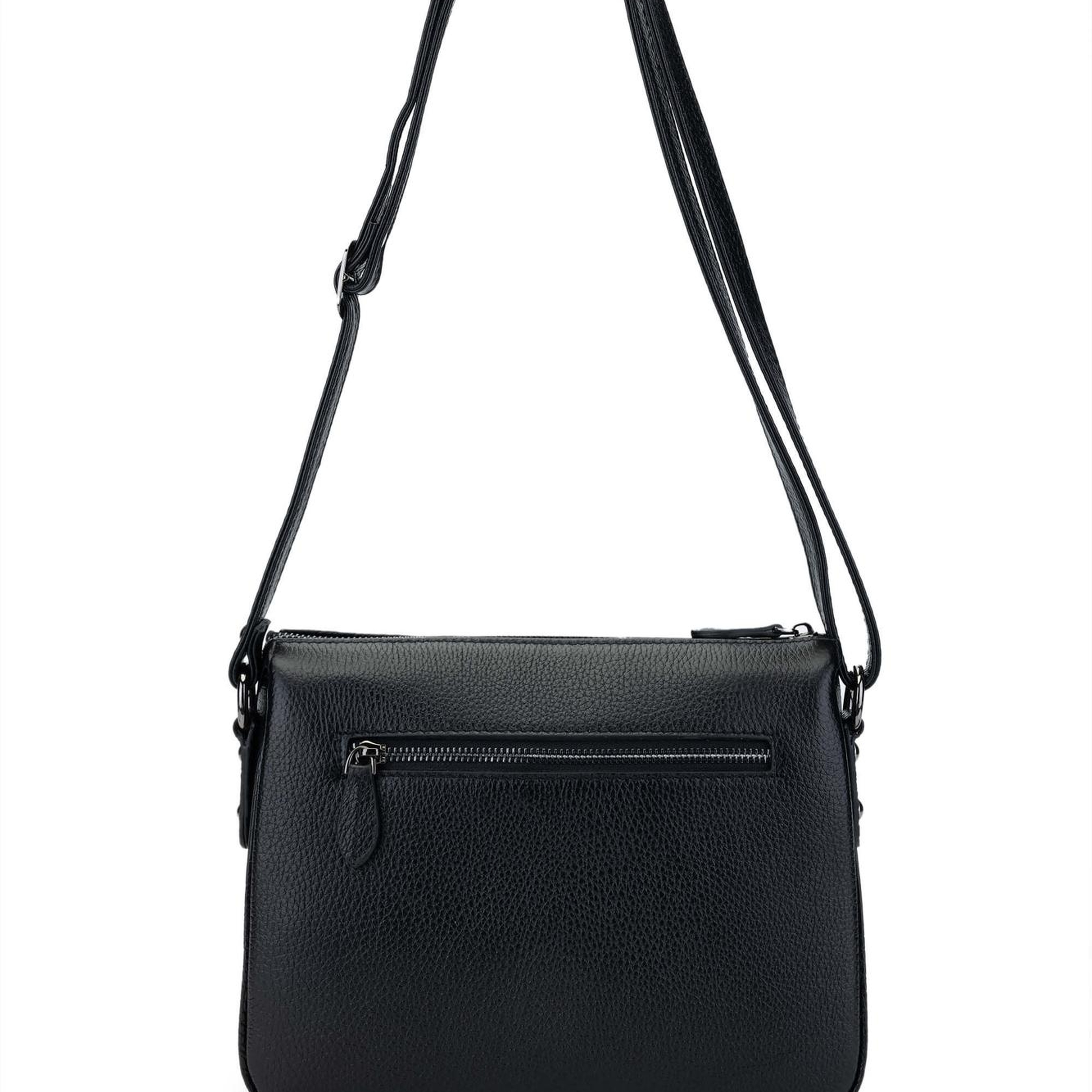 Tamer Tanca Kadın Hakiki Deri Siyah Omuz Çanta