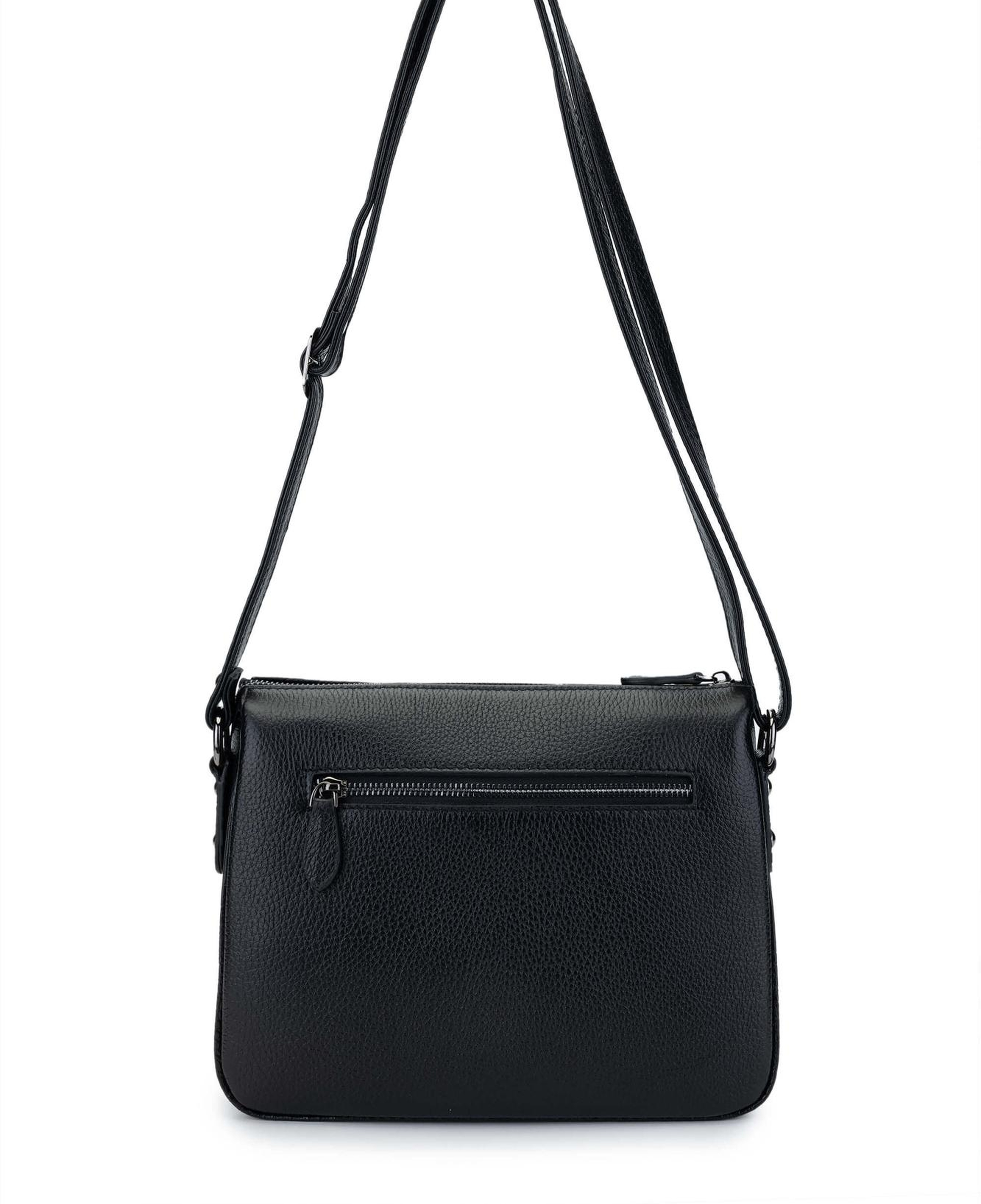 Tamer Tanca Kadın Hakiki Deri Siyah Omuz Çanta