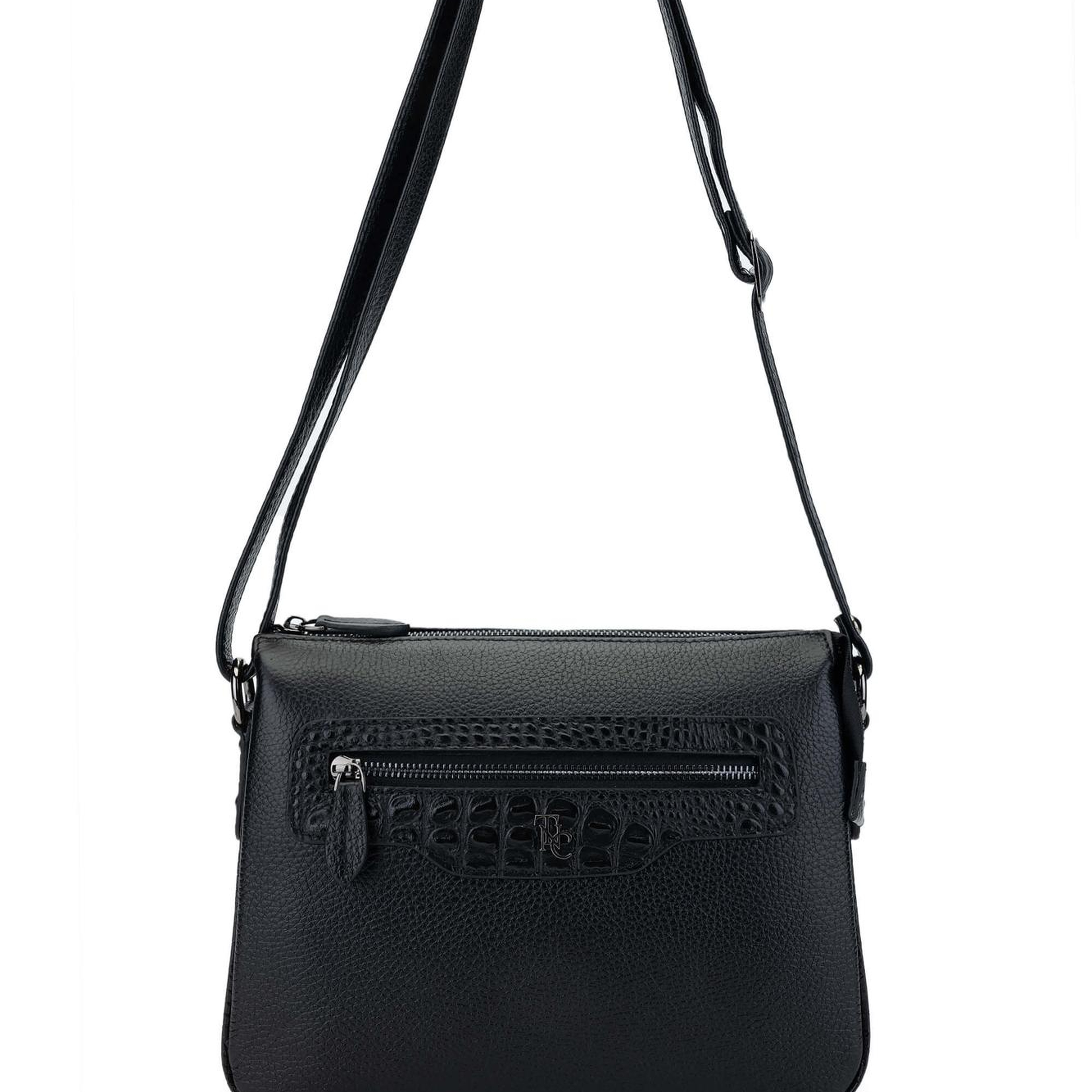 Tamer Tanca Kadın Hakiki Deri Siyah Omuz Çanta