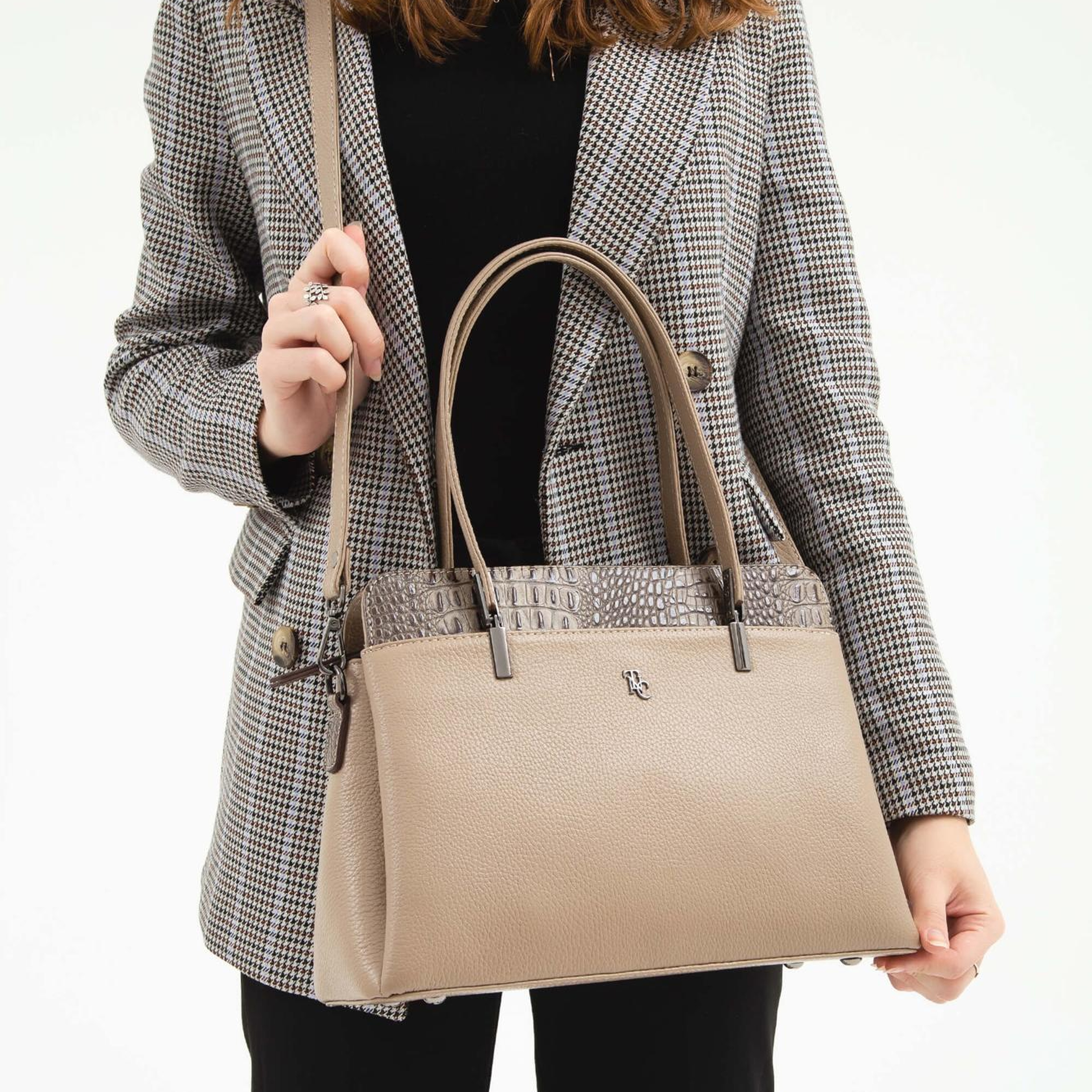 Tamer Tanca Kadın Hakiki Deri Vizon Kol Çantası