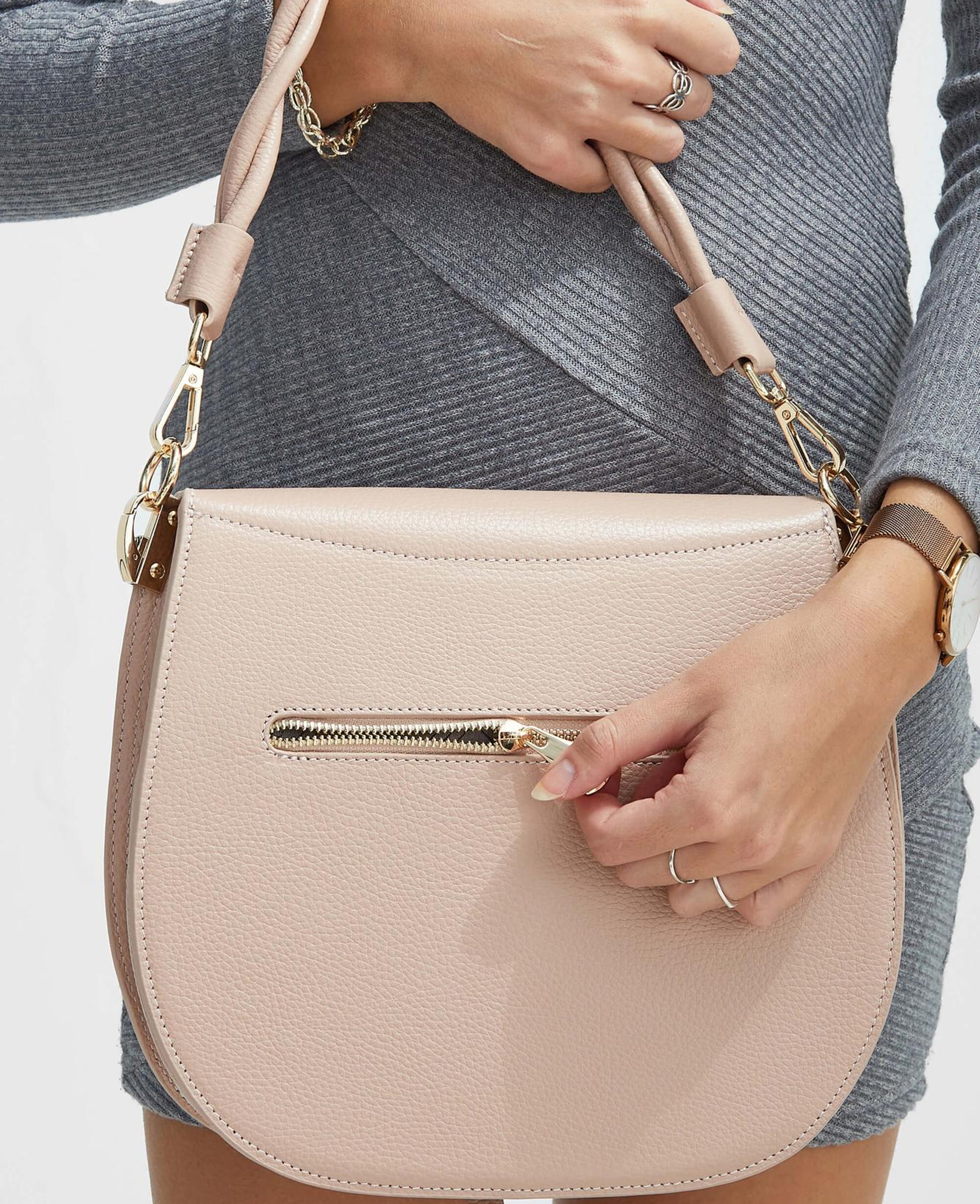 Tamer Tanca Kadın Hakiki Deri Pudra Kol Çantası