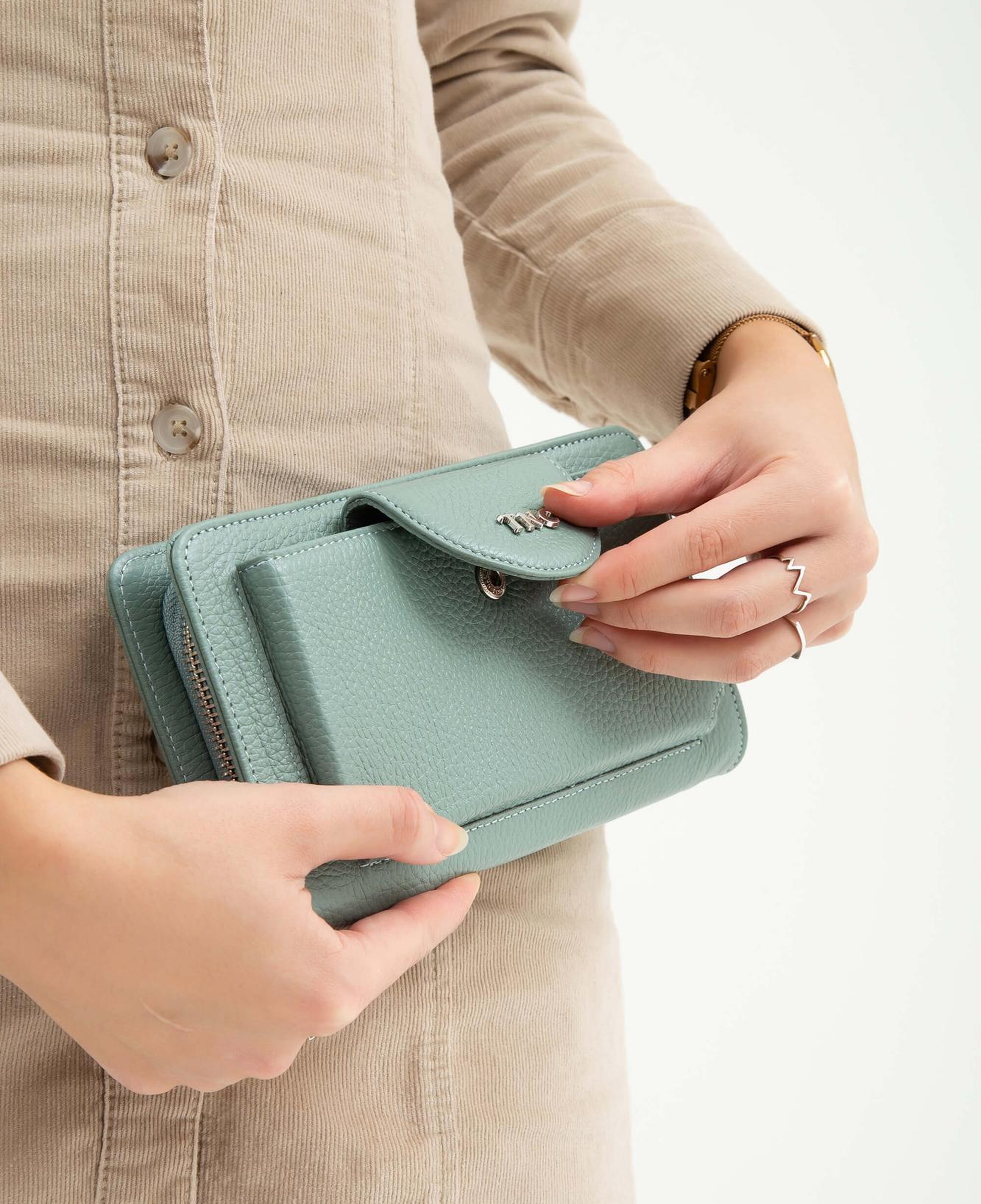 Tamer Tanca Kadın Hakiki Deri Mavi Günlük Cuzdan