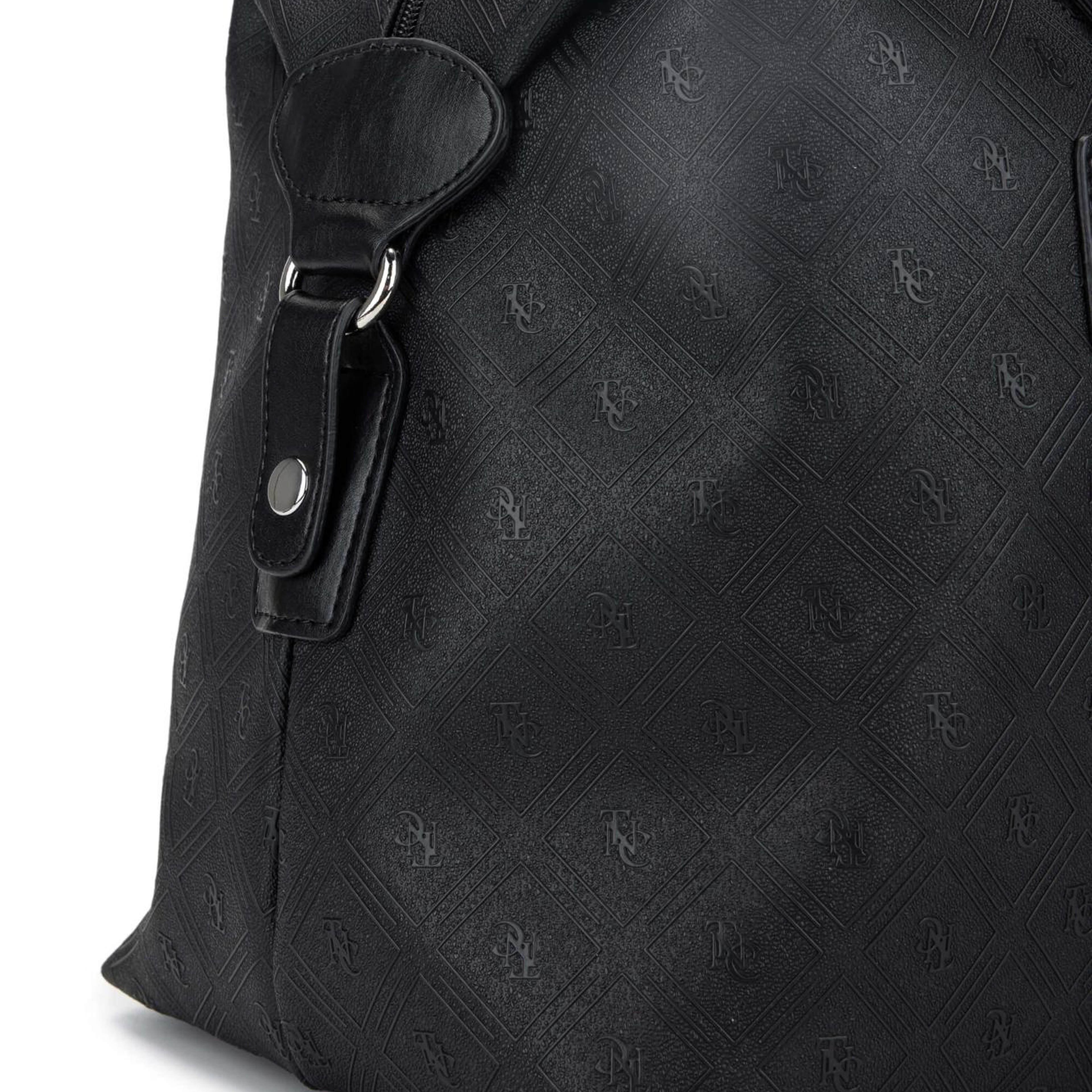 Tamer Tanca Kadın Vegan Siyah El Valizi Çanta