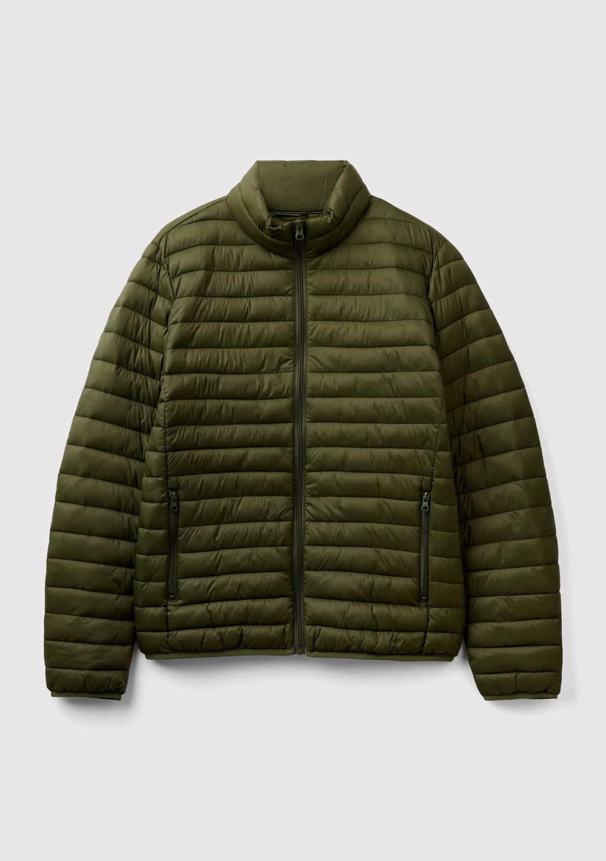 Erkek Koyu Yeşil Pufa Mont