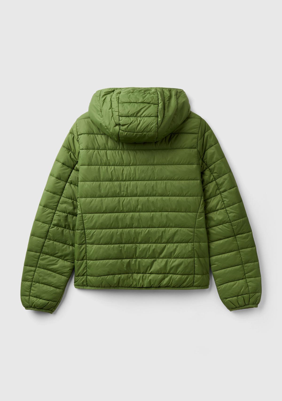 Kadın Soluk Yeşil Recycled Polyester Dolgulu  Pufa Mont