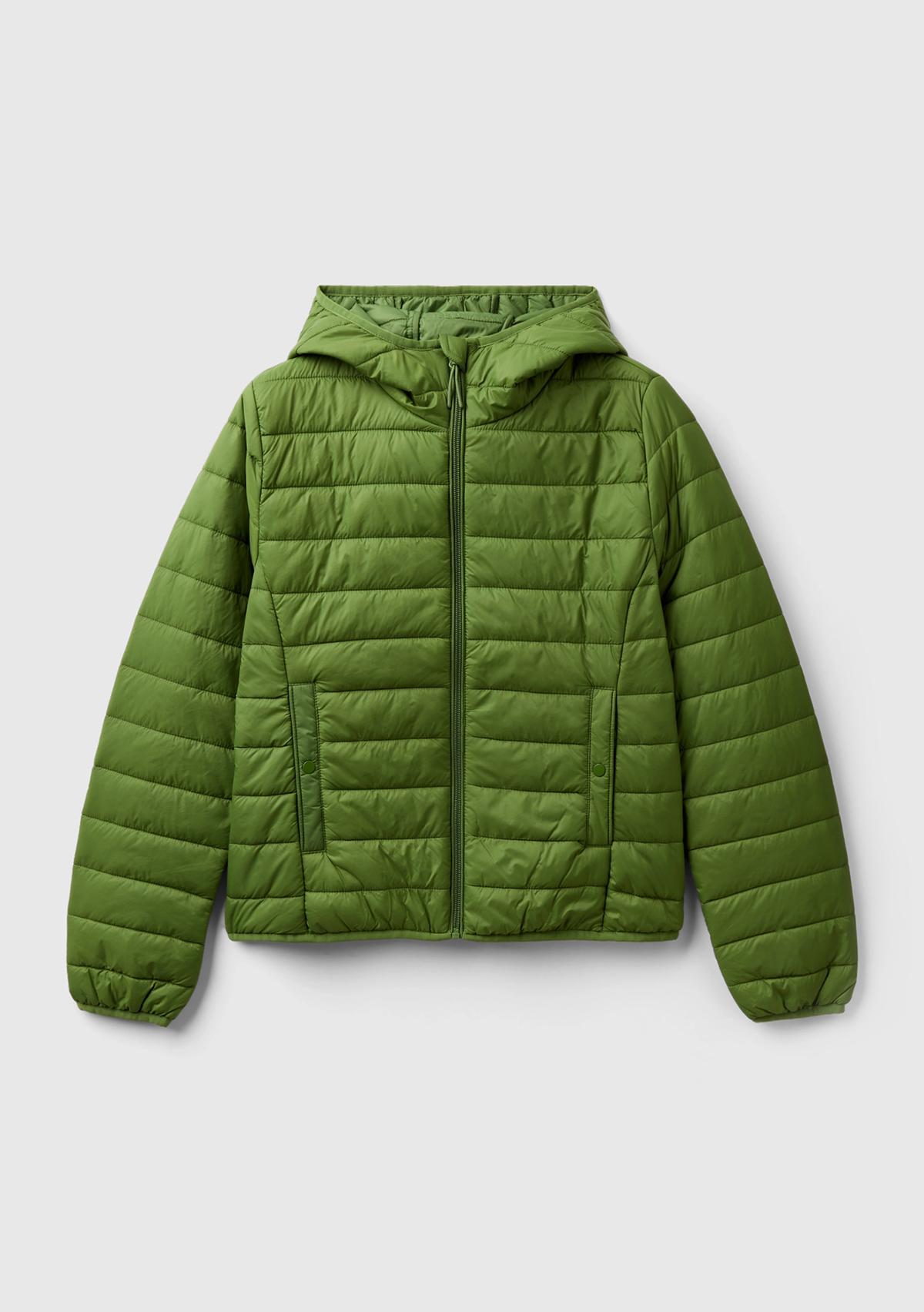 Kadın Soluk Yeşil Recycled Polyester Dolgulu  Pufa Mont