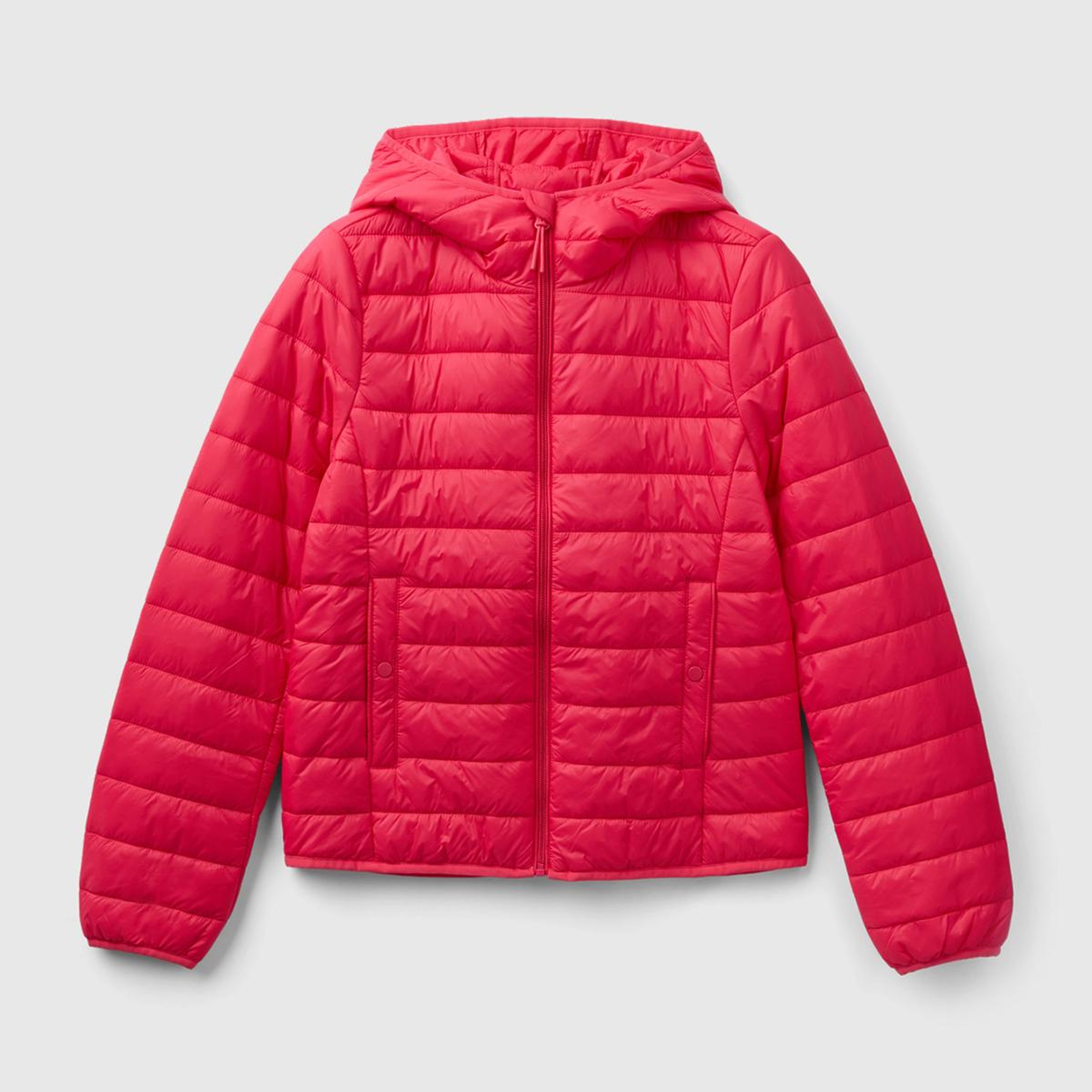 Kadın Koyu Pembe Recycled Polyester Dolgulu  Pufa Mont