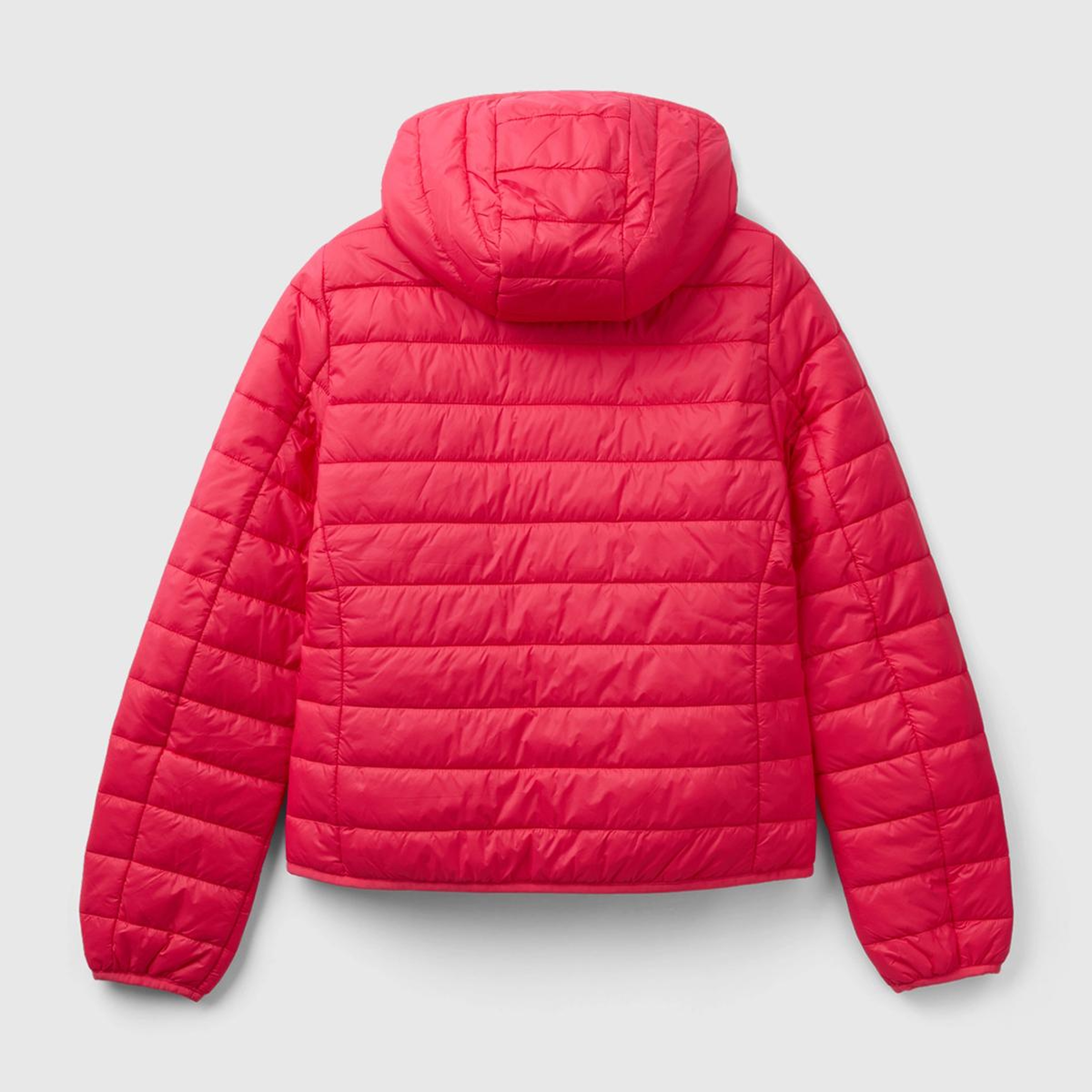 Kadın Koyu Pembe Recycled Polyester Dolgulu  Pufa Mont