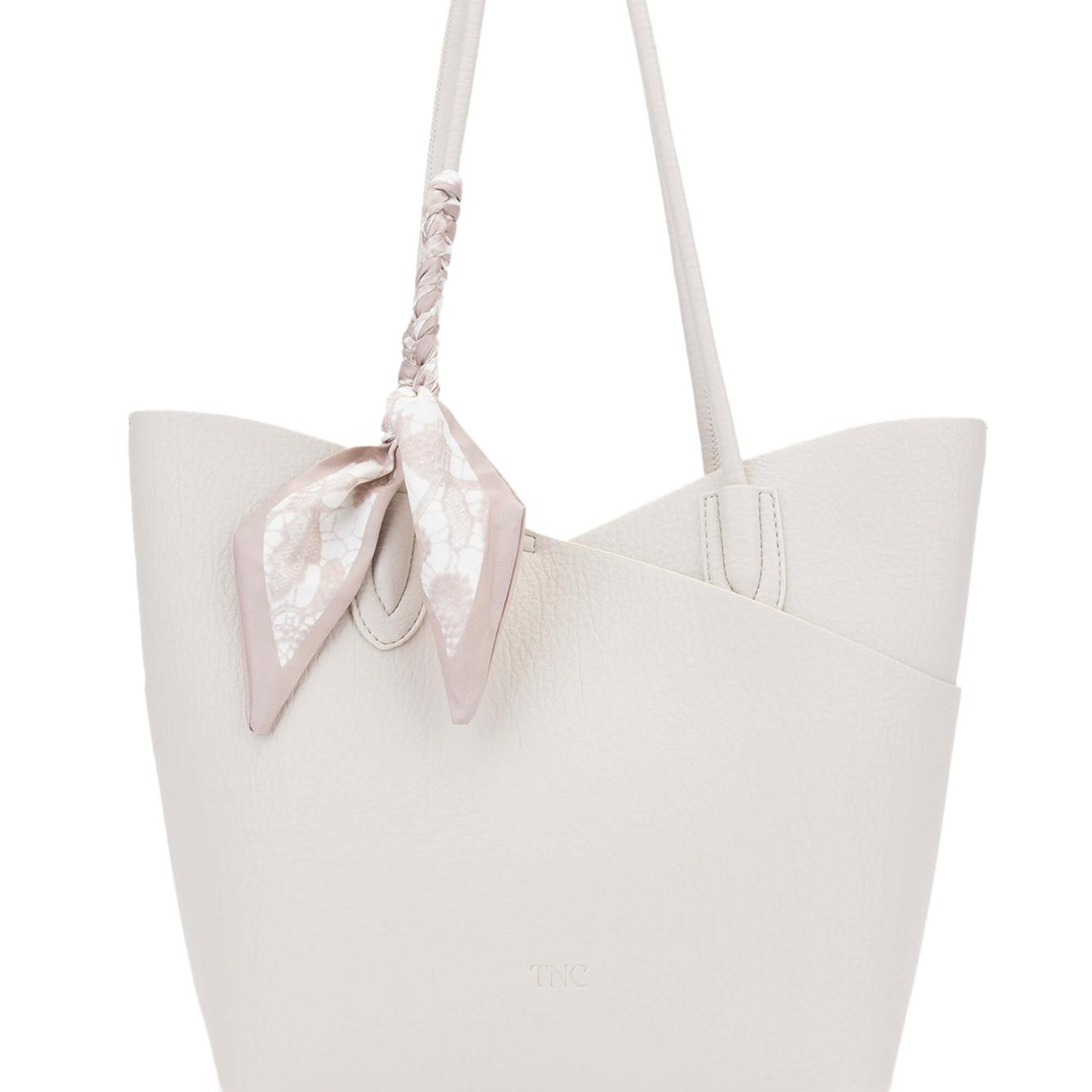 Tamer Tanca Kadın Suni Deri Bej Kol Çantası