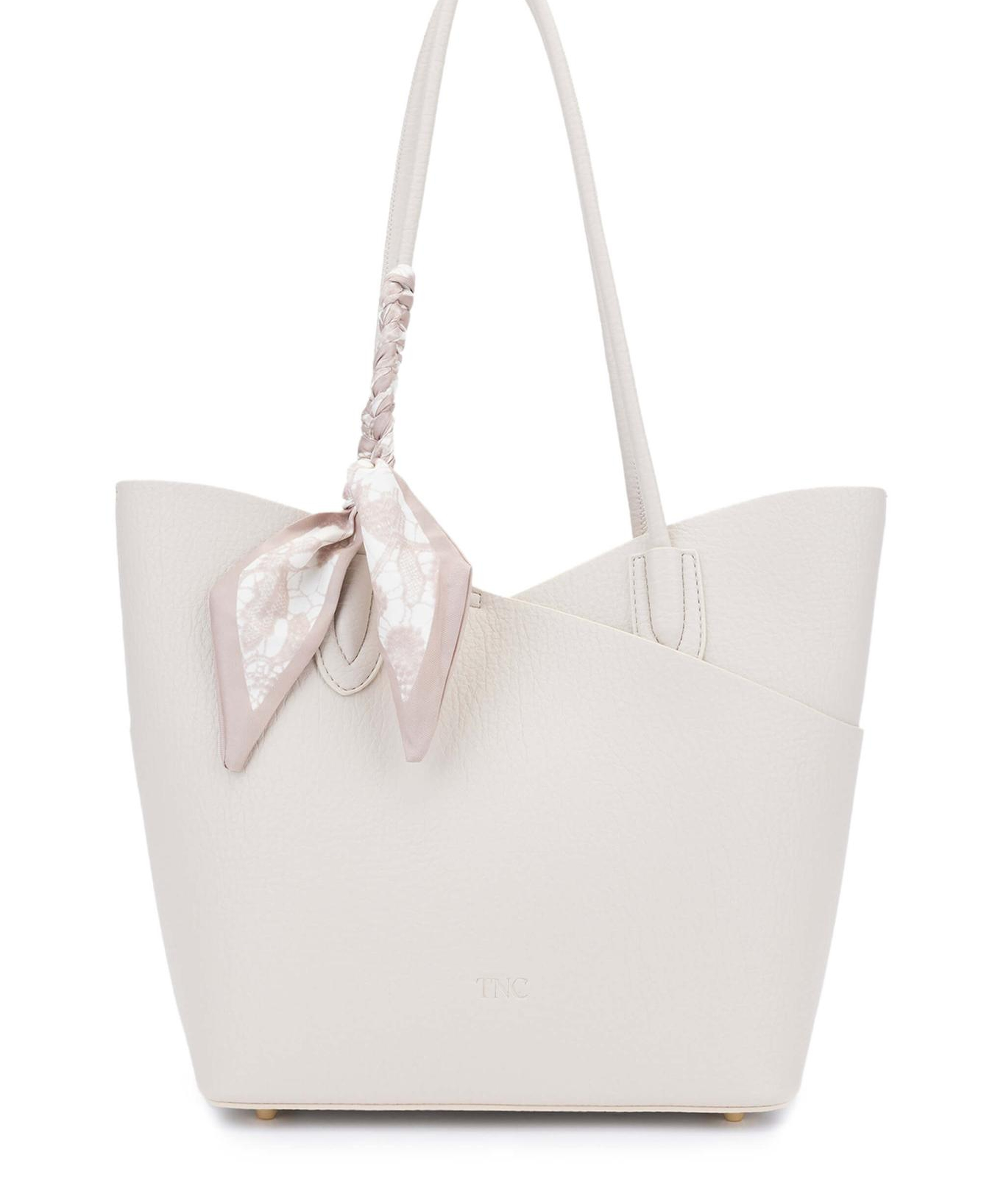 Tamer Tanca Kadın Suni Deri Bej Kol Çantası