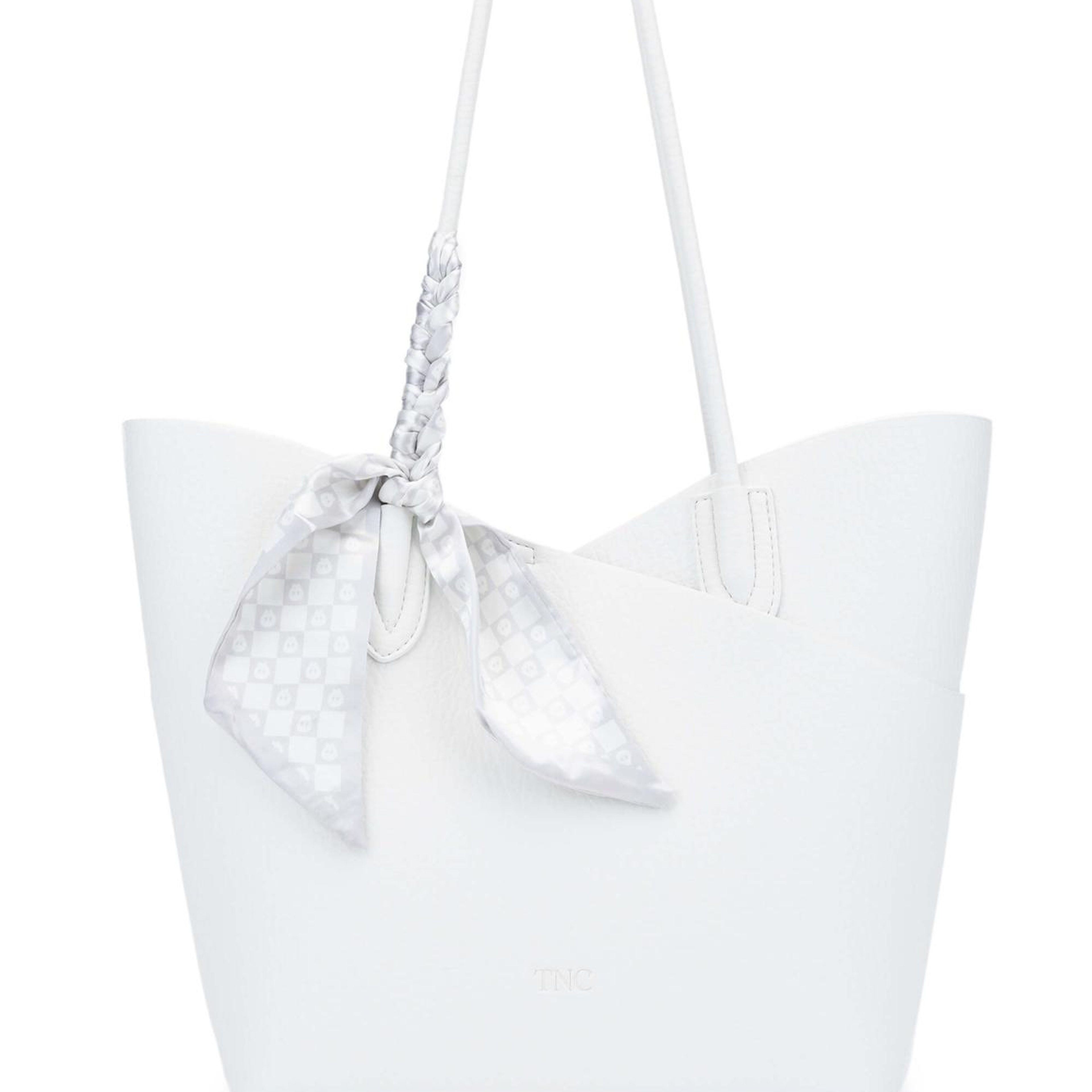 Tamer Tanca Kadın Suni Deri Beyaz Kol Çantası