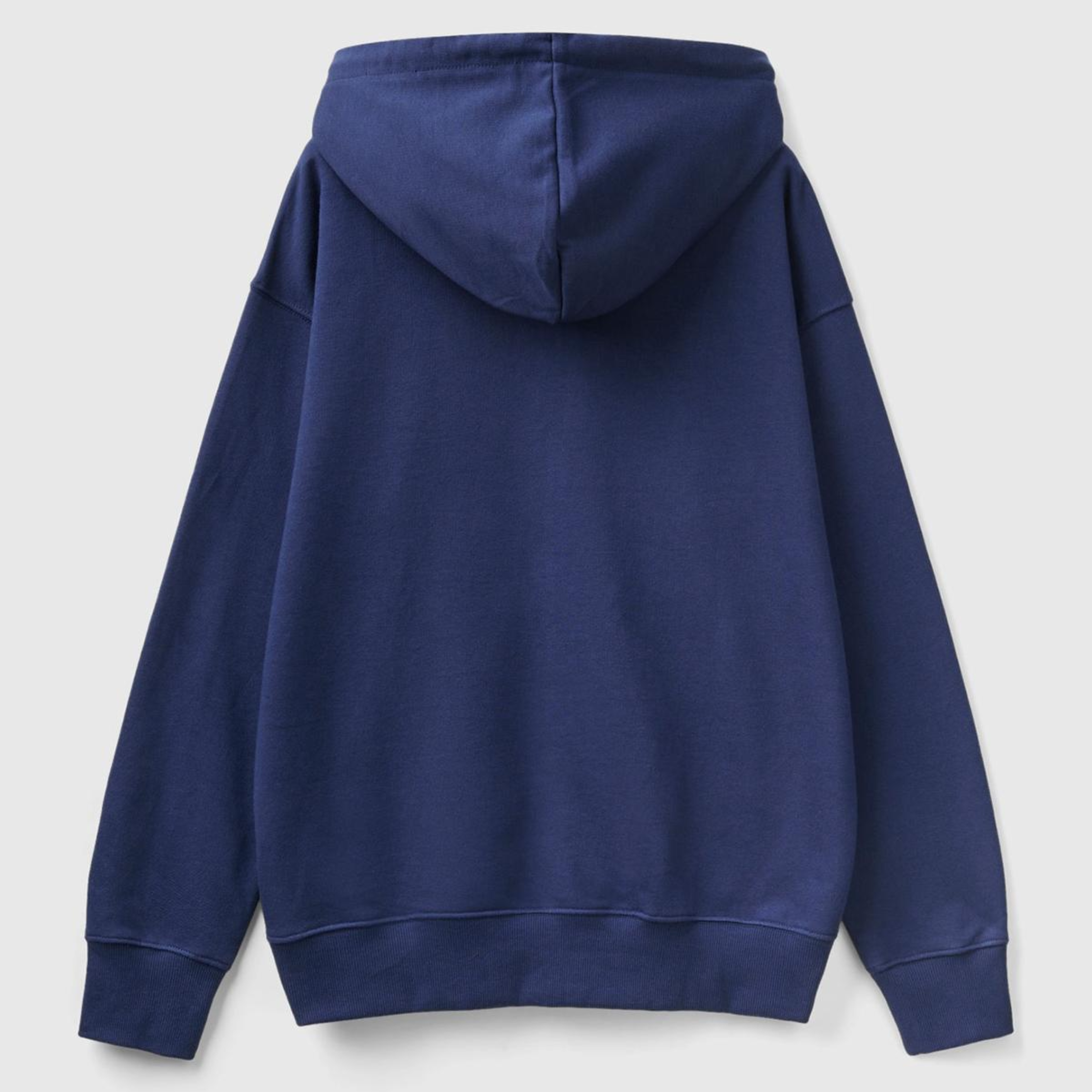 Erkek Koyu Lacivert Kapüşonlu Fermuarlı Sweatshirt