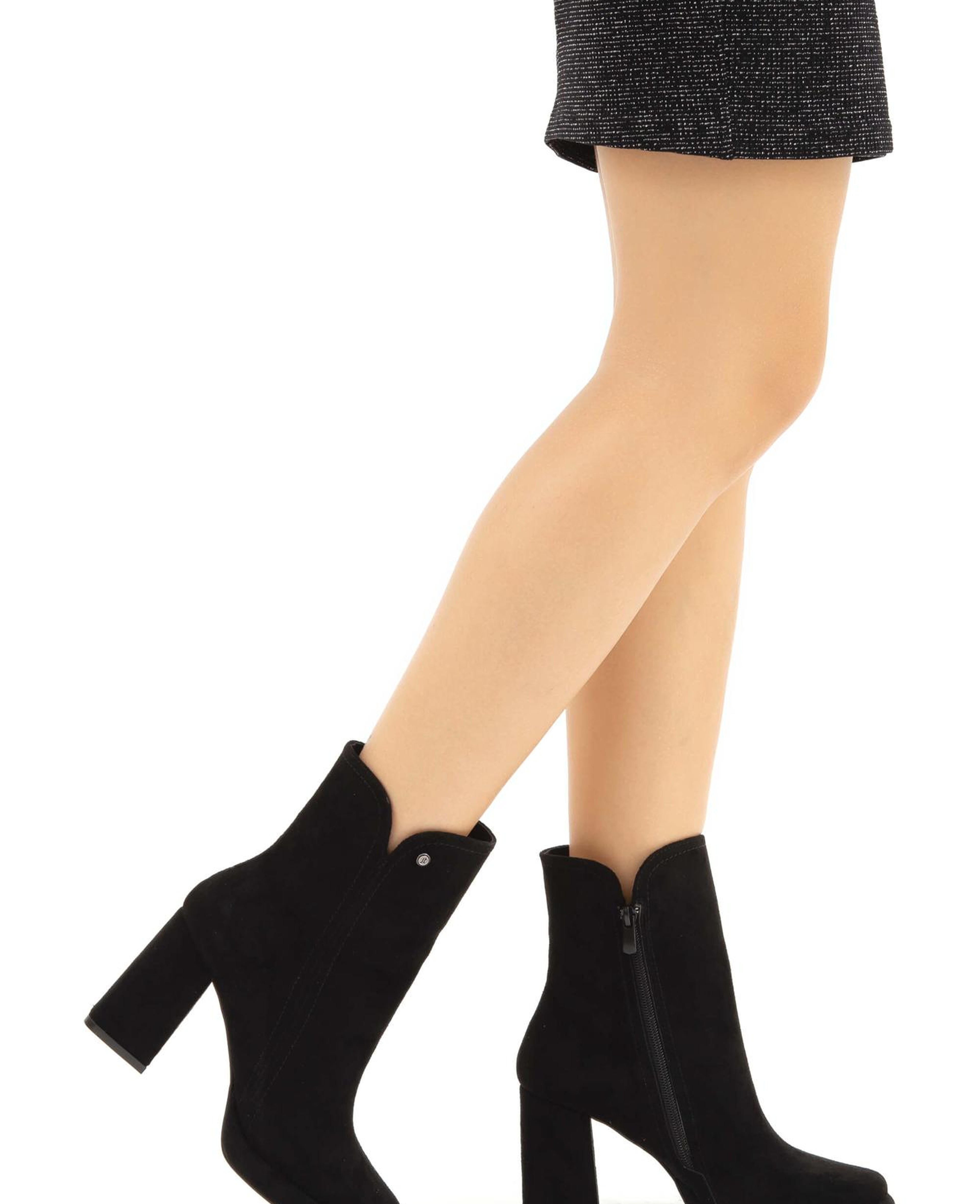 Tamer Tanca Kadın Vegan Siyah Süet Casual Bot