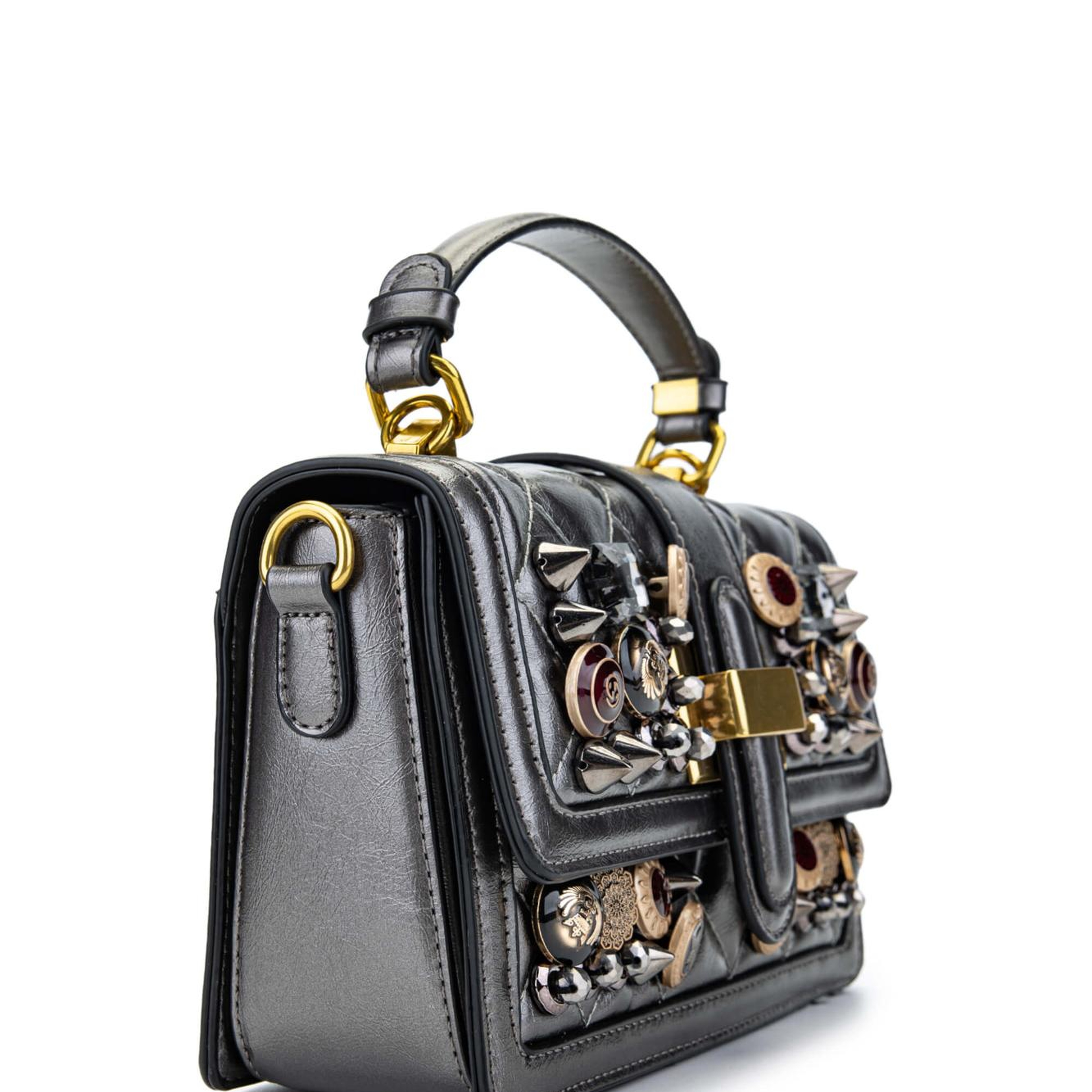 Tamer Tanca Kadın Vegan Metalik Kol Çantası