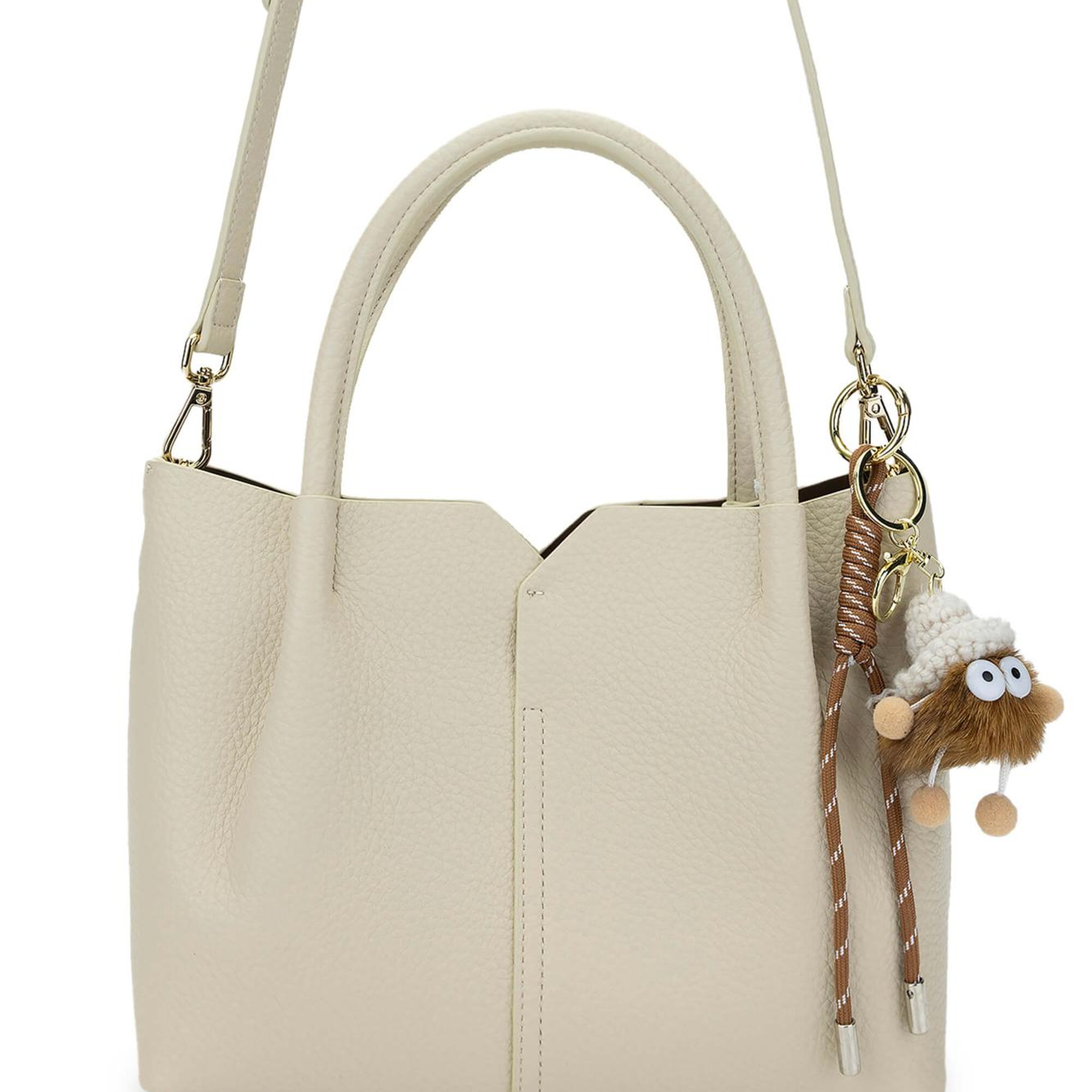 Tamer Tanca Kadın Vegan Bej Omuz Çanta