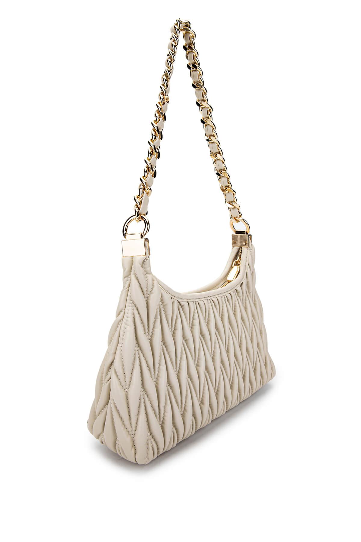 Tamer Tanca Kadın Vegan Bej Omuz Çanta