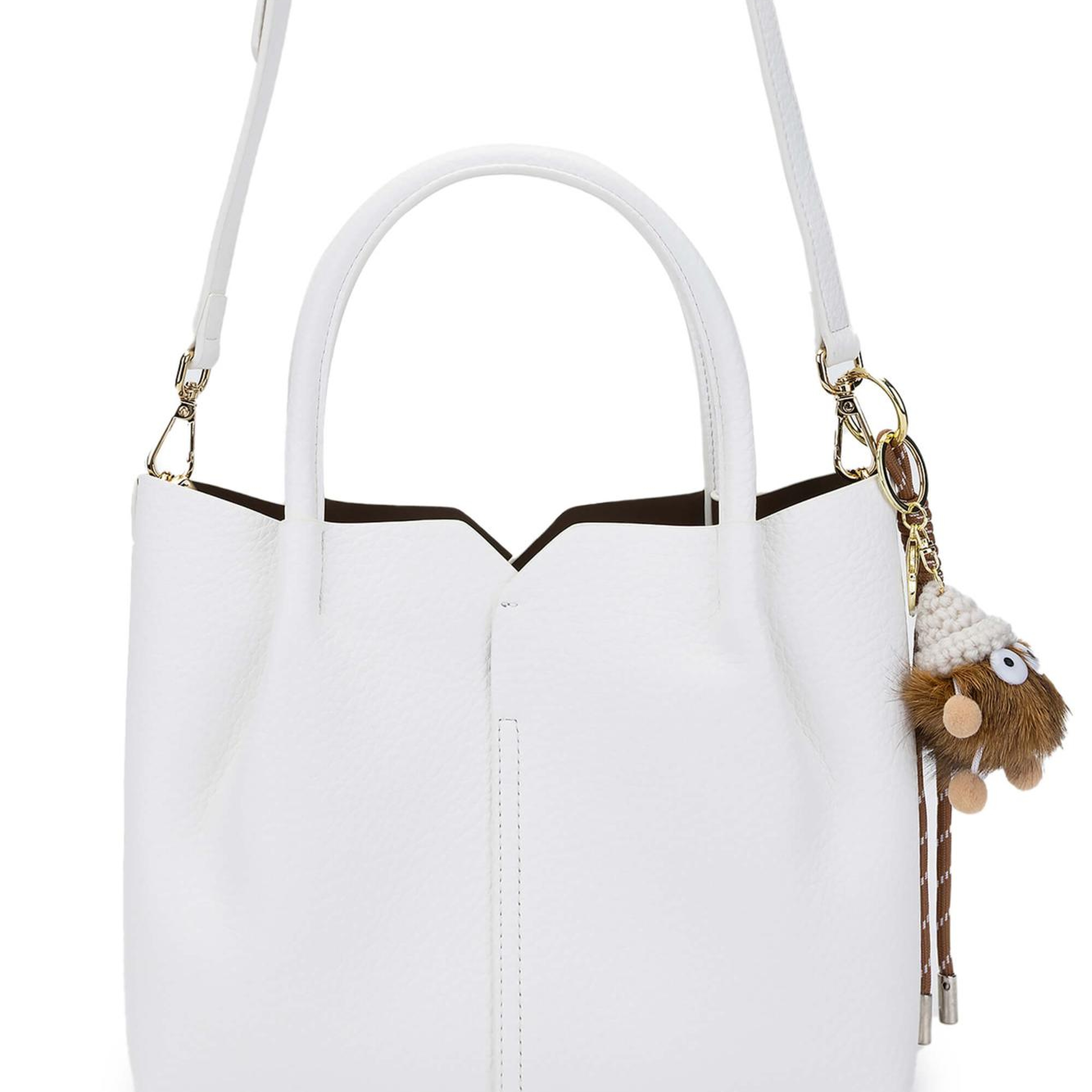 Tamer Tanca Kadın Vegan Beyaz Omuz Çanta