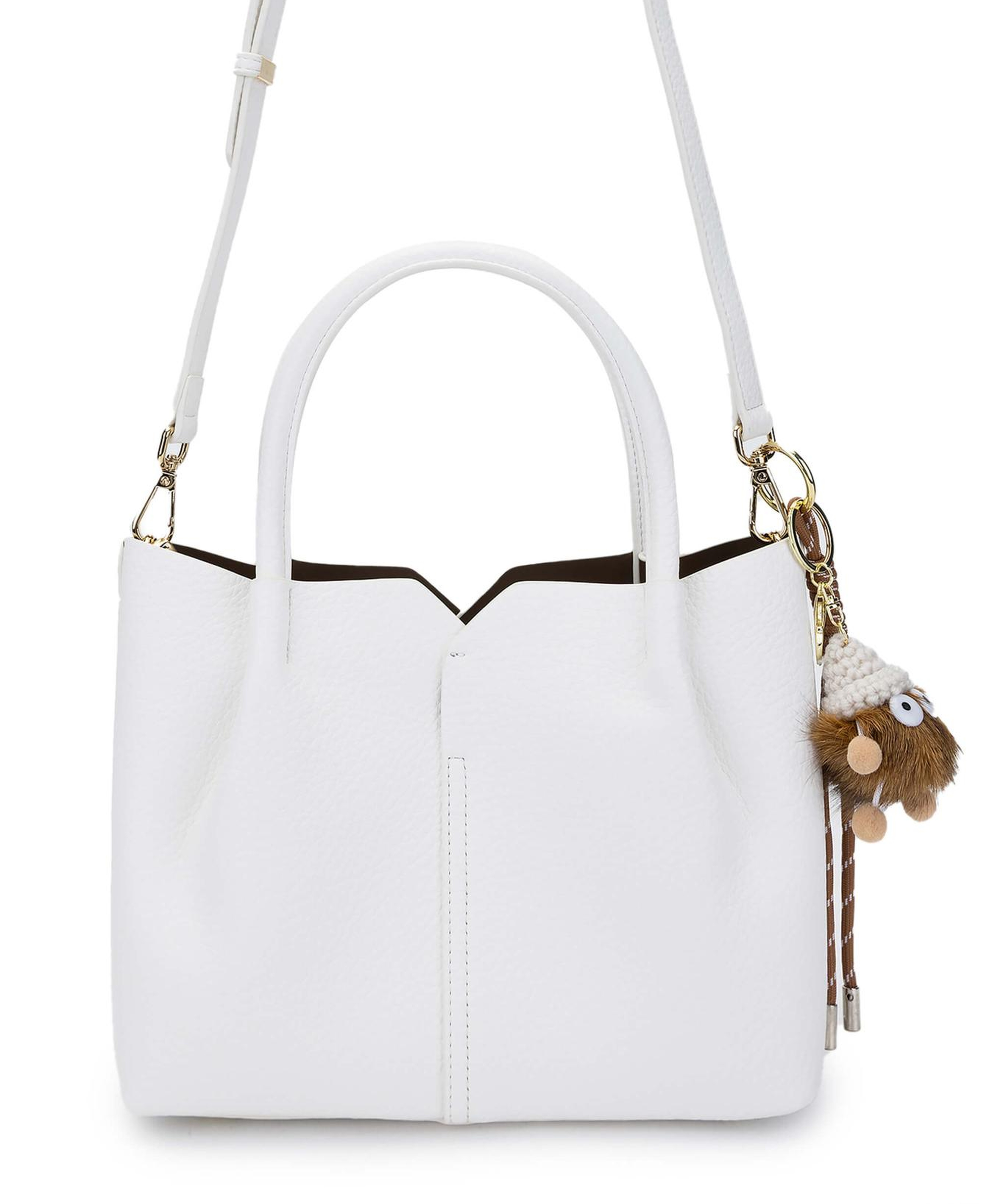 Tamer Tanca Kadın Vegan Beyaz Omuz Çanta