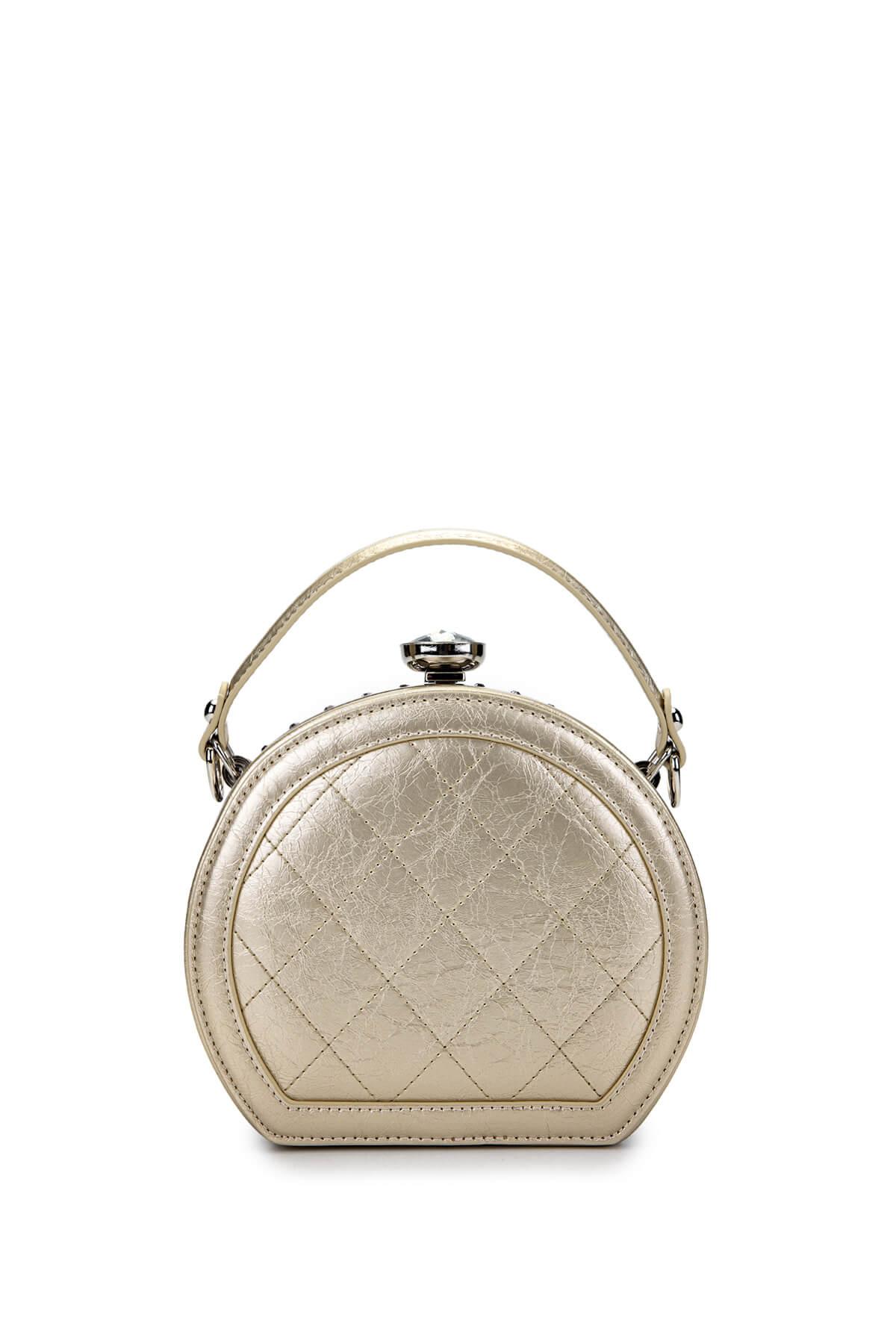 Tamer Tanca Kadın Vegan Gold Omuz Çanta