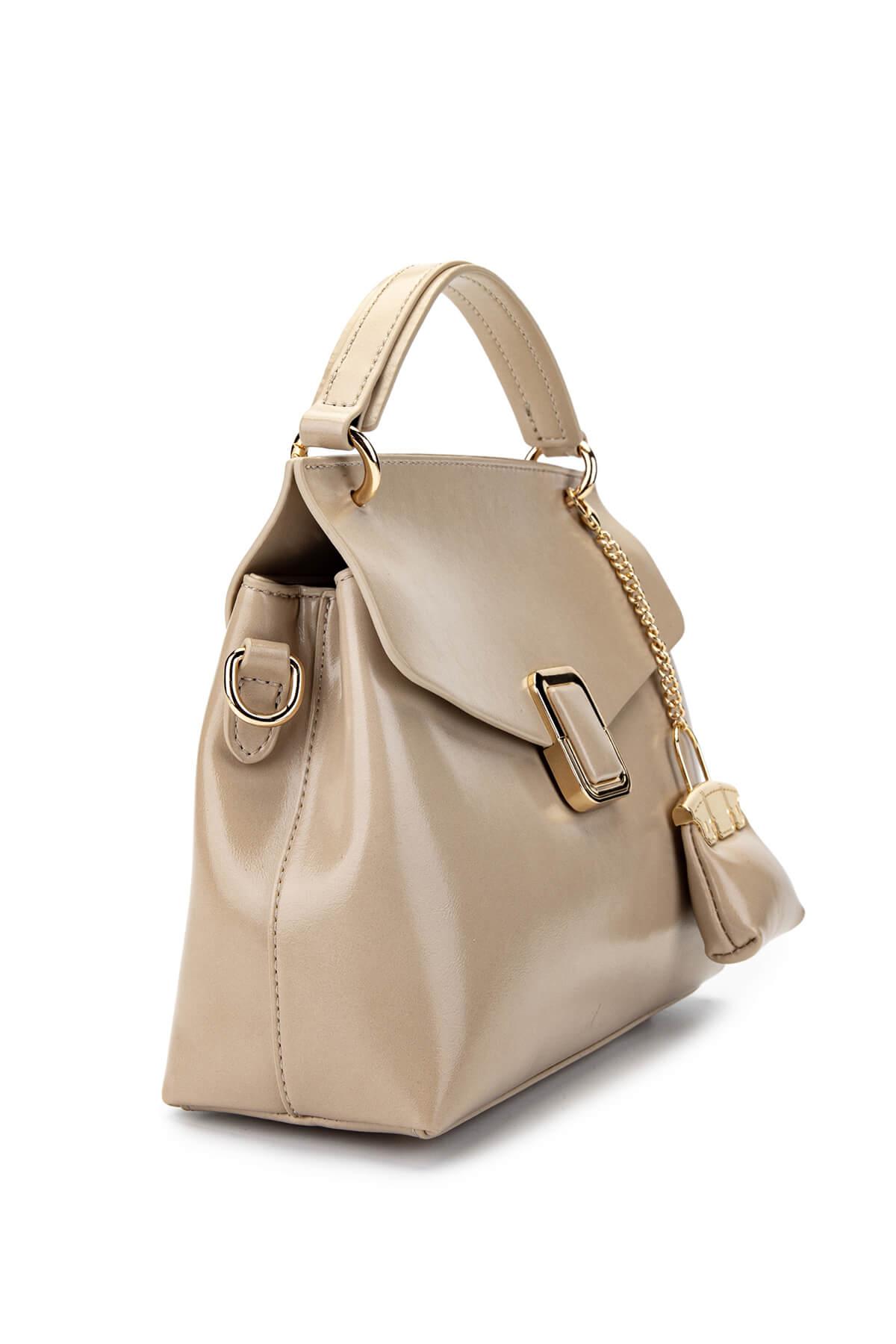 Tamer Tanca Kadın Vegan Bej Omuz Çanta