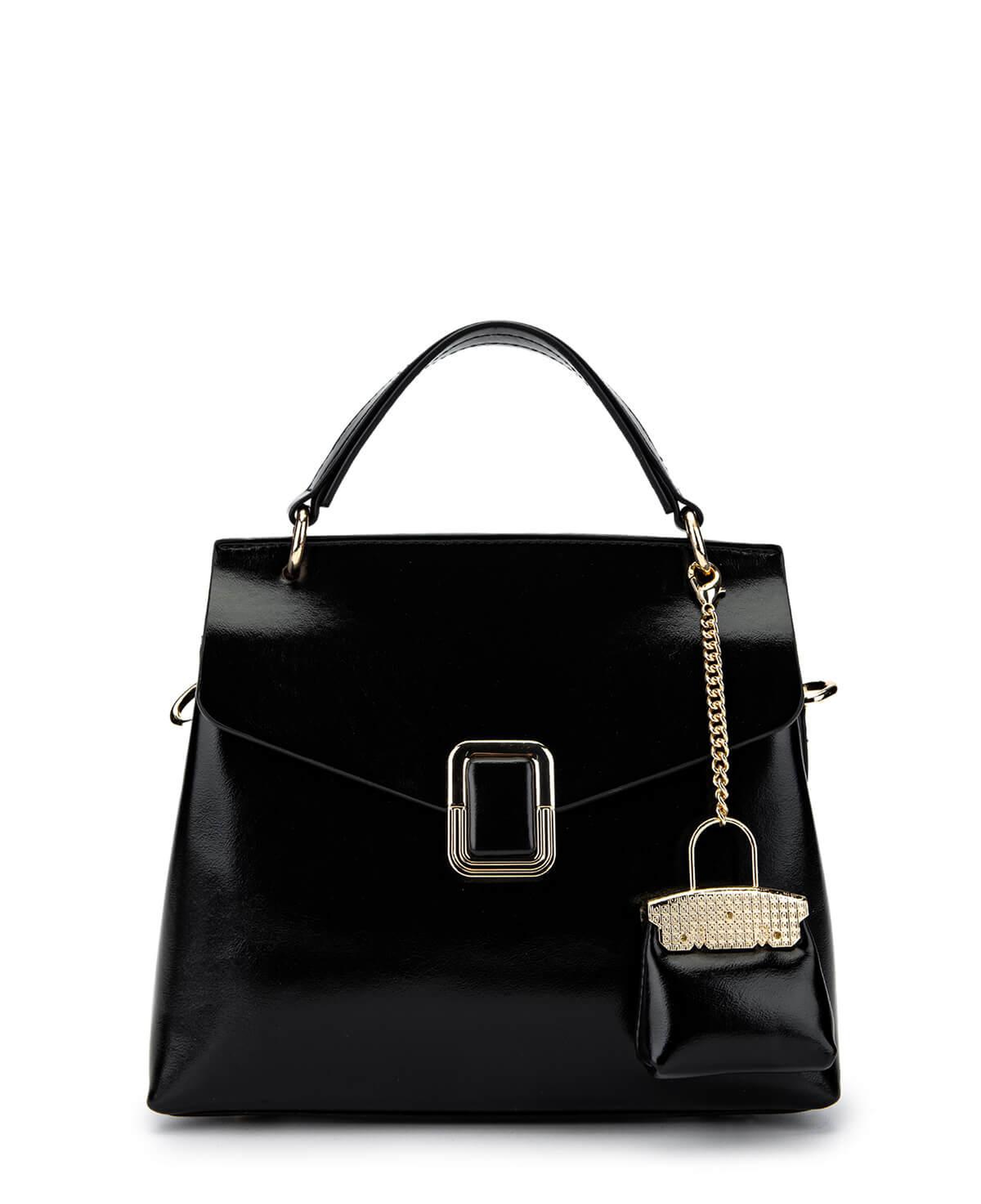 Tamer Tanca Kadın Vegan Siyah Omuz Çanta