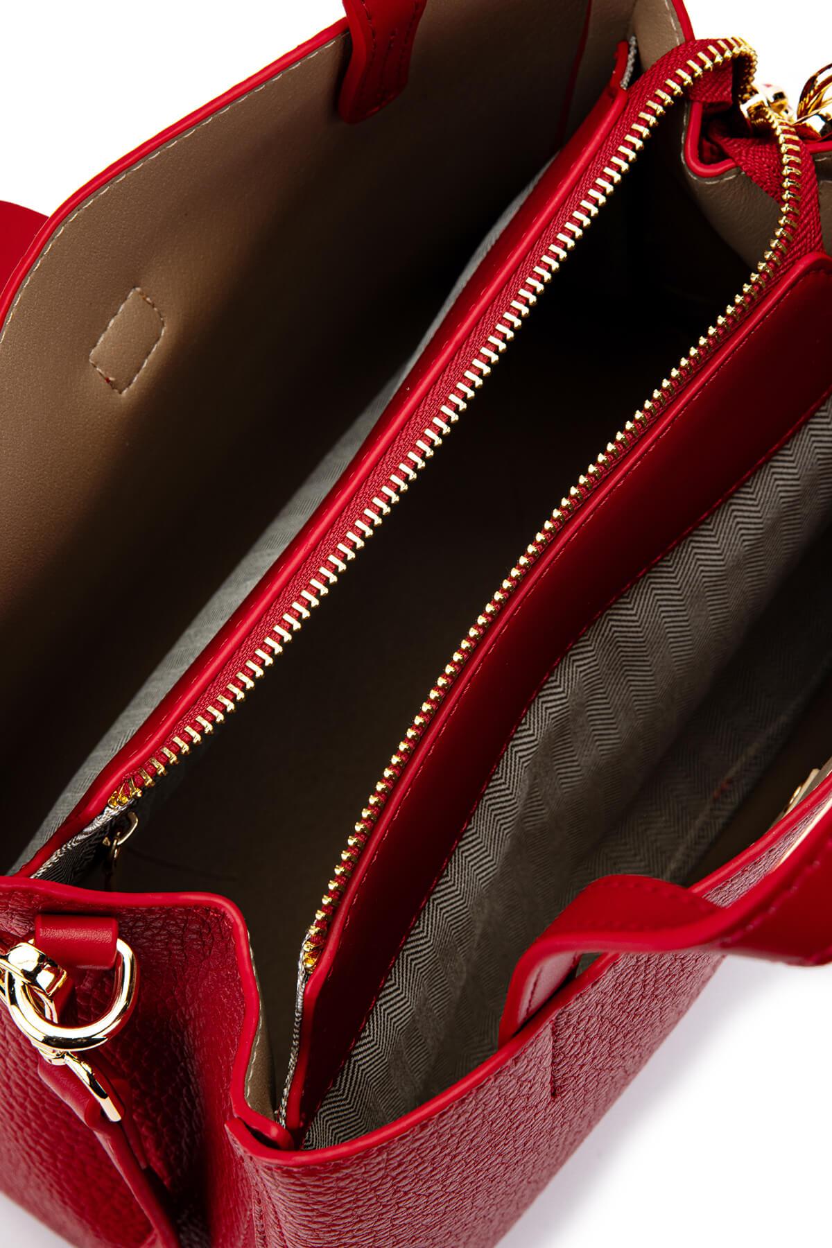 Tamer Tanca Kadın Vegan Kırmızı Omuz Çanta